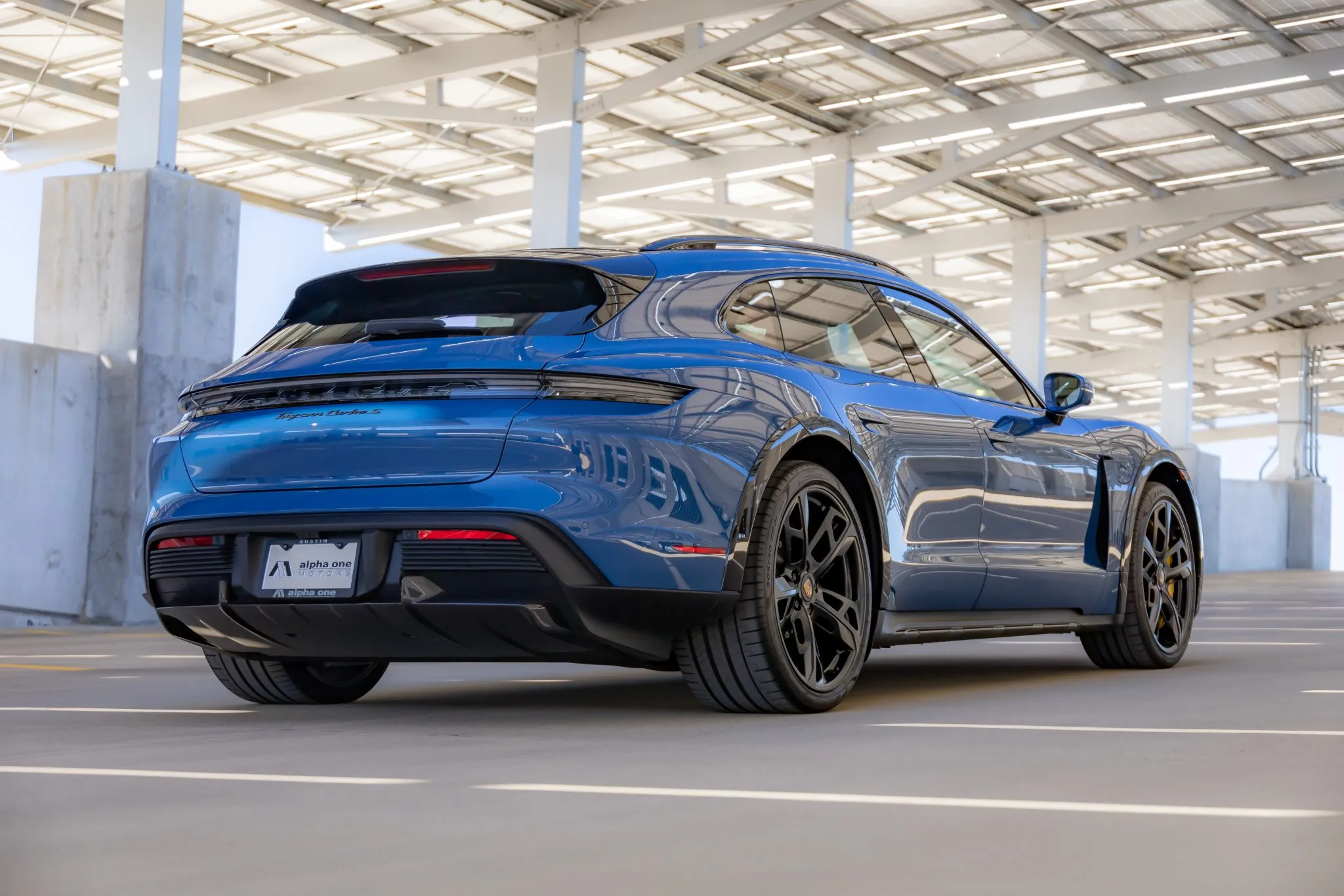 2022 Porsche Taycan Turbo S Cross Turismo in Neptune Blue