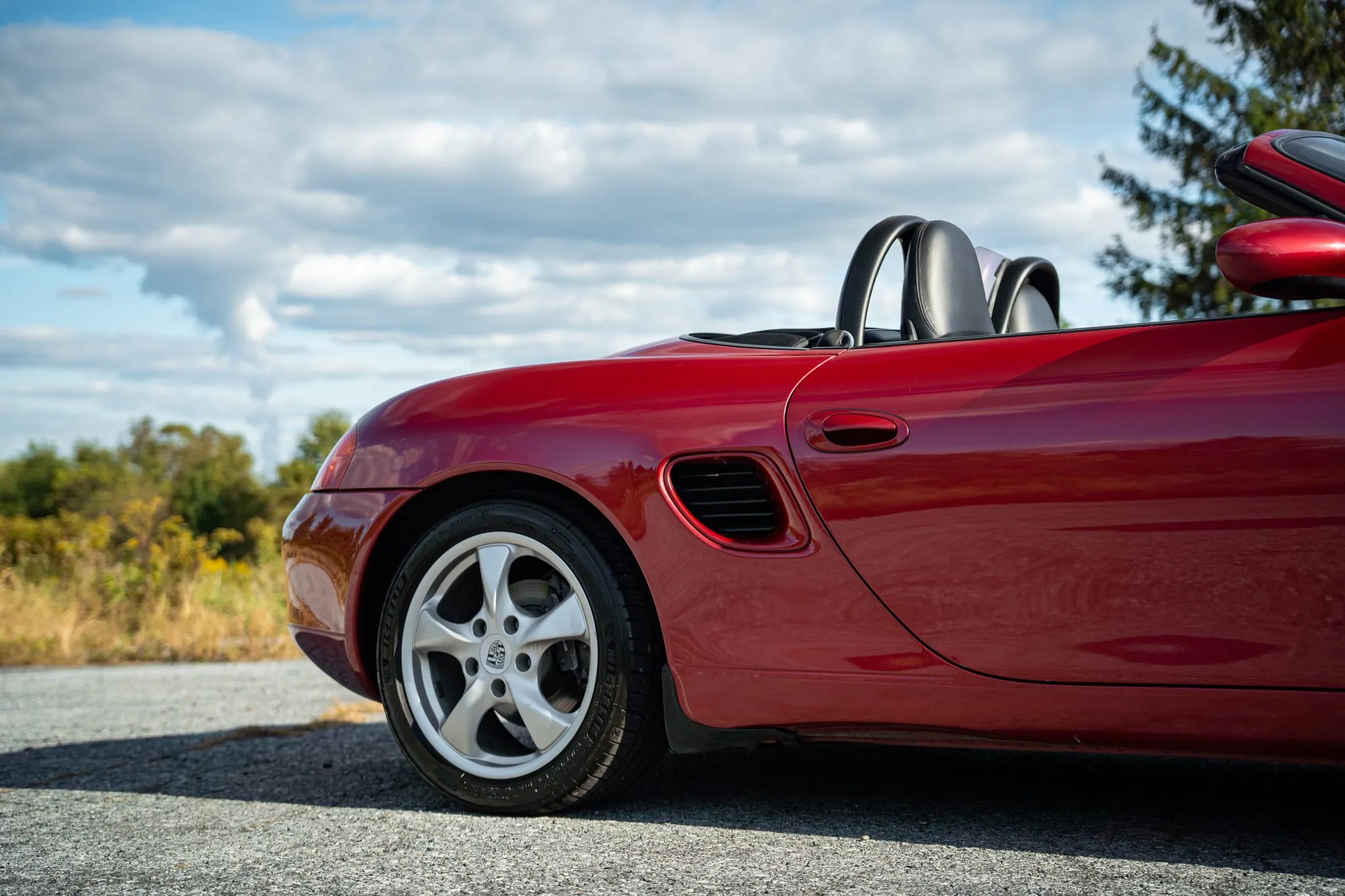 2001 Porsche Boxster in Orient Red Metallic