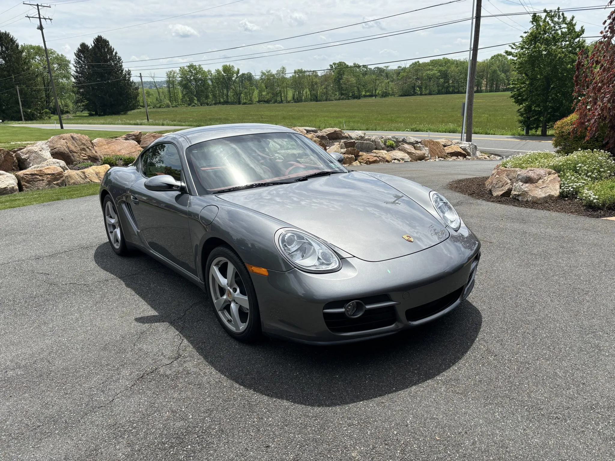 2008 Porsche Cayman in Meteor Grey Metallic