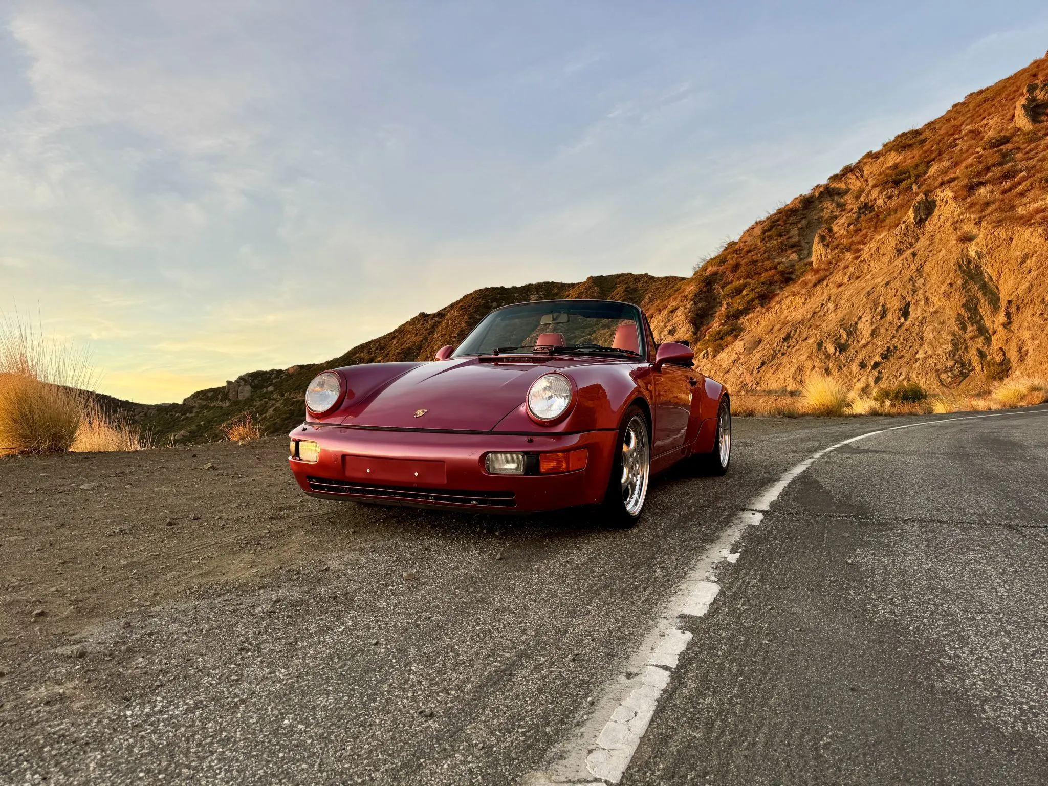 1993 Porsche 911 America Roadster in Raspberry Red Metallic