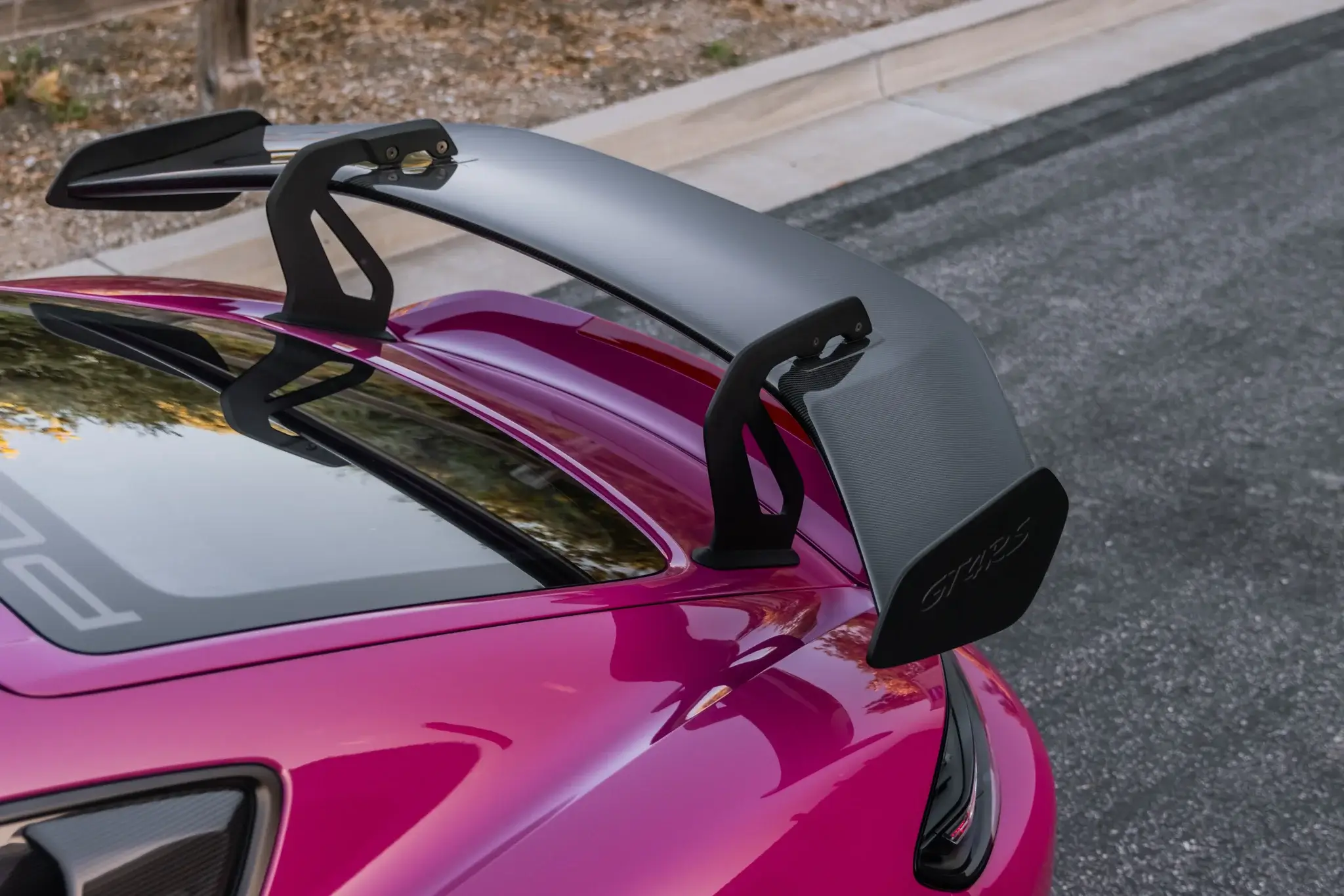 2023 Porsche 718 Cayman GT4 RS Weissach Package in Ruby Star Neo