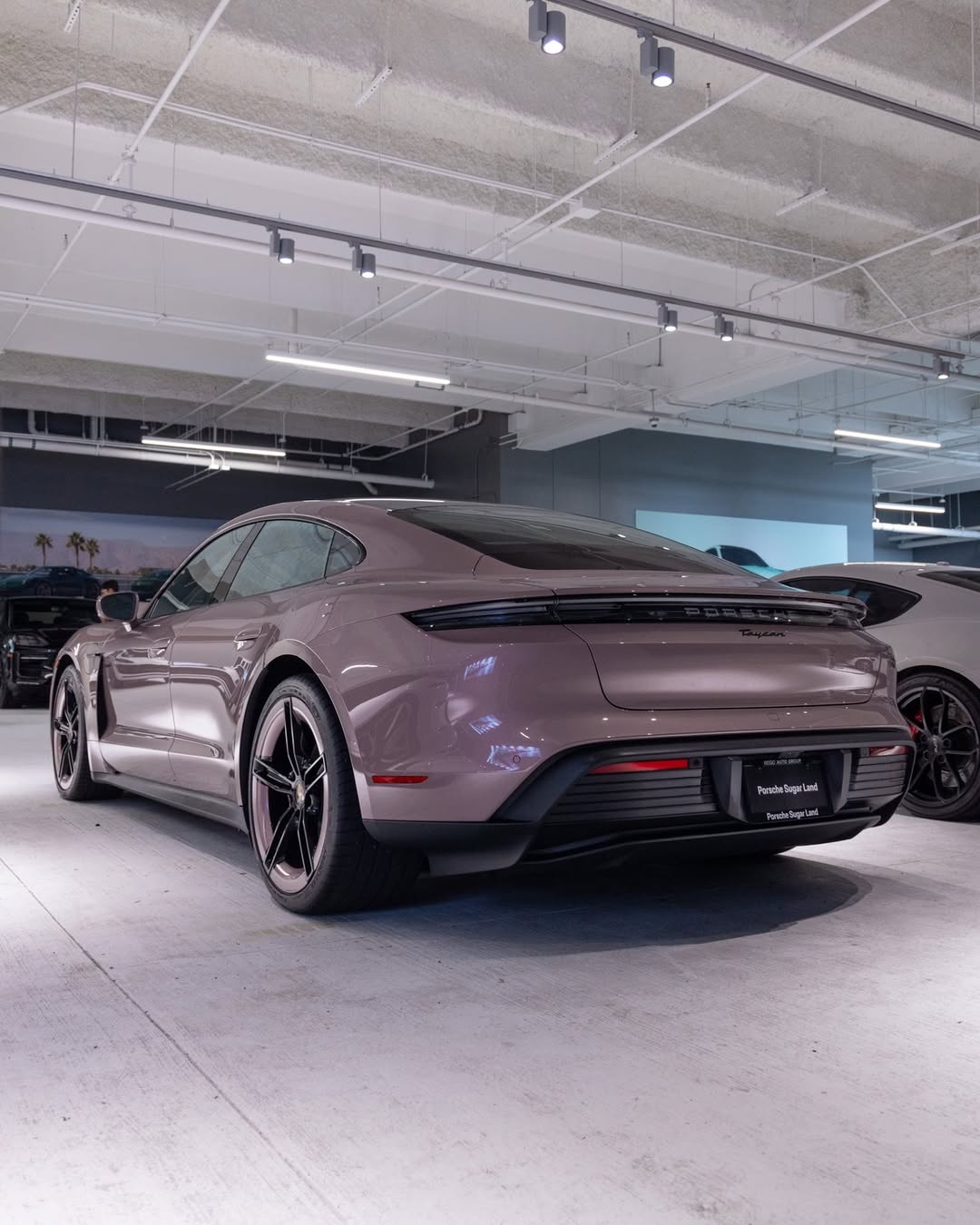 2025 Porsche Taycan in Frozen Berry Metallic