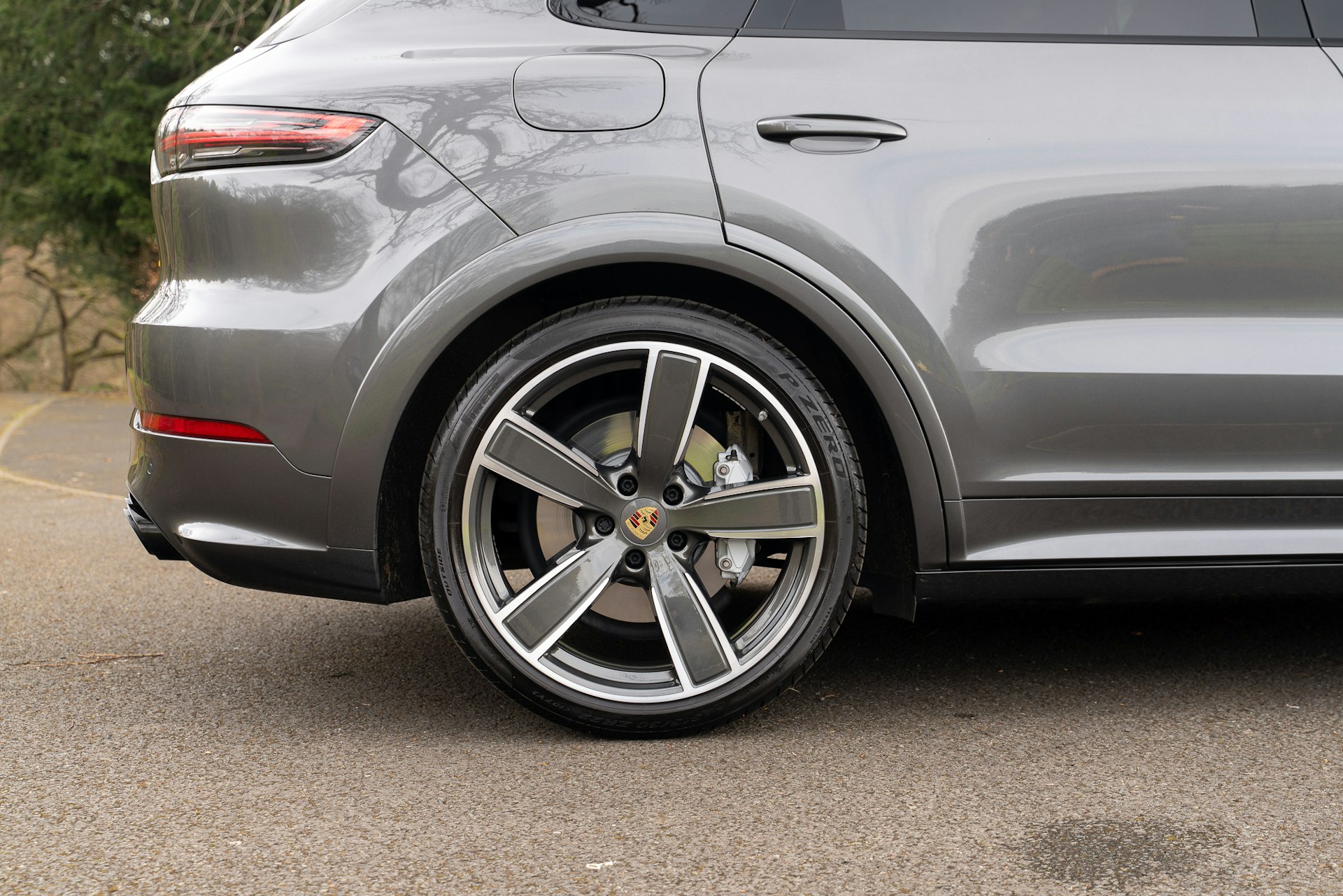 2019 Porsche Cayenne Turbo in Quartzite Grey Metallic
