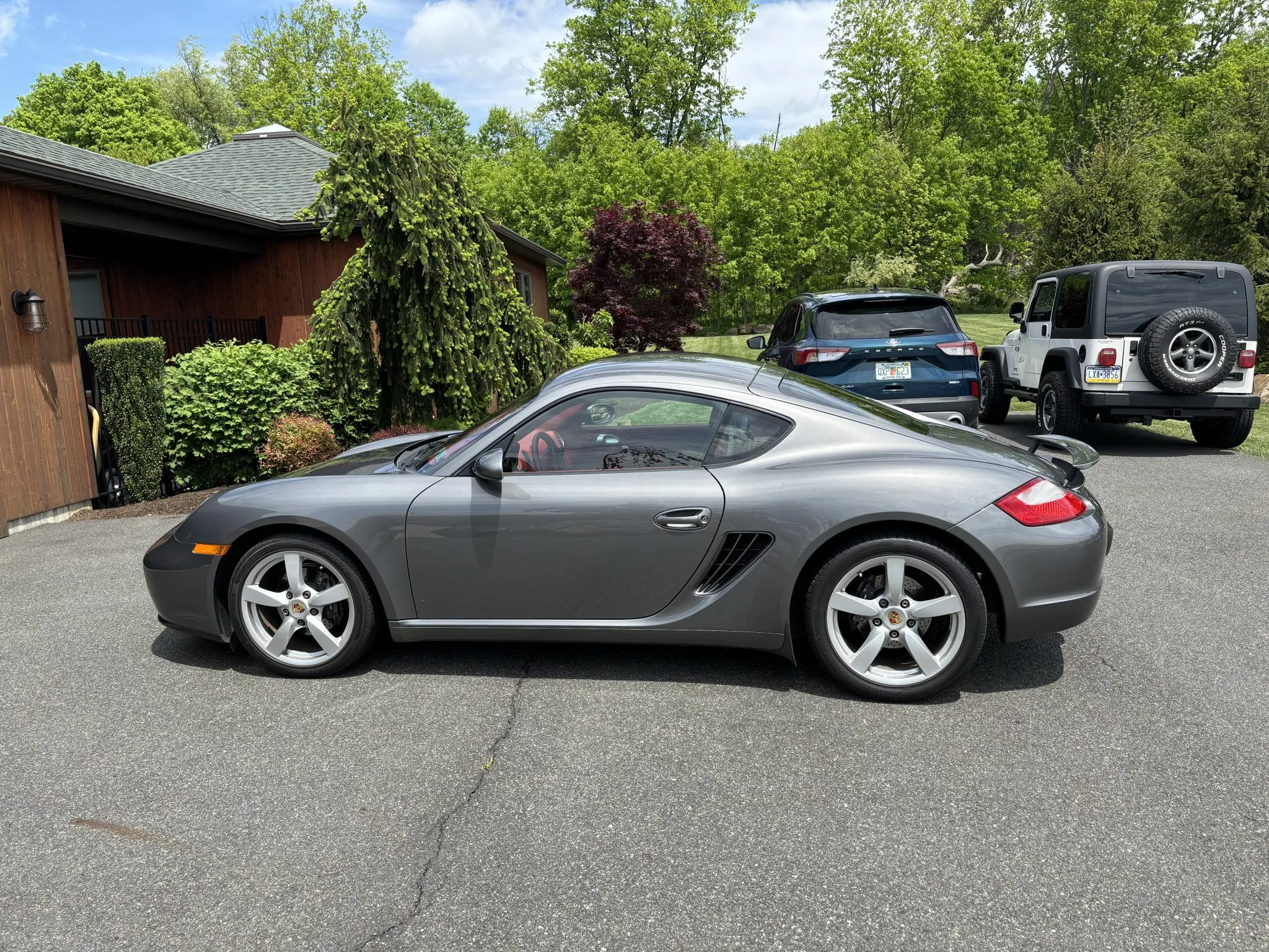 2008 Porsche Cayman in Meteor Grey Metallic