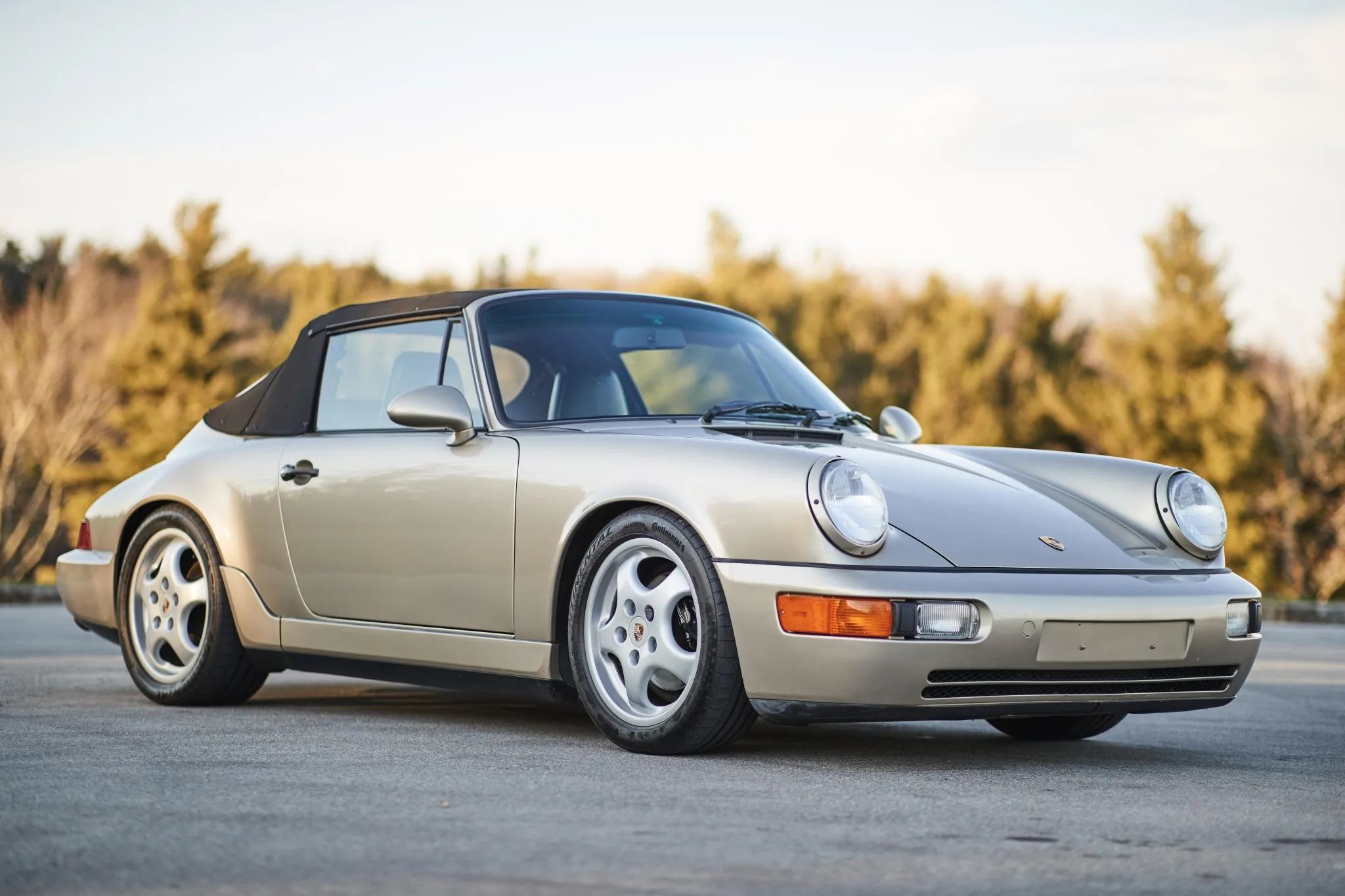 1992 Porsche 911 Carrera 2 Cabriolet in White Gold Metallic