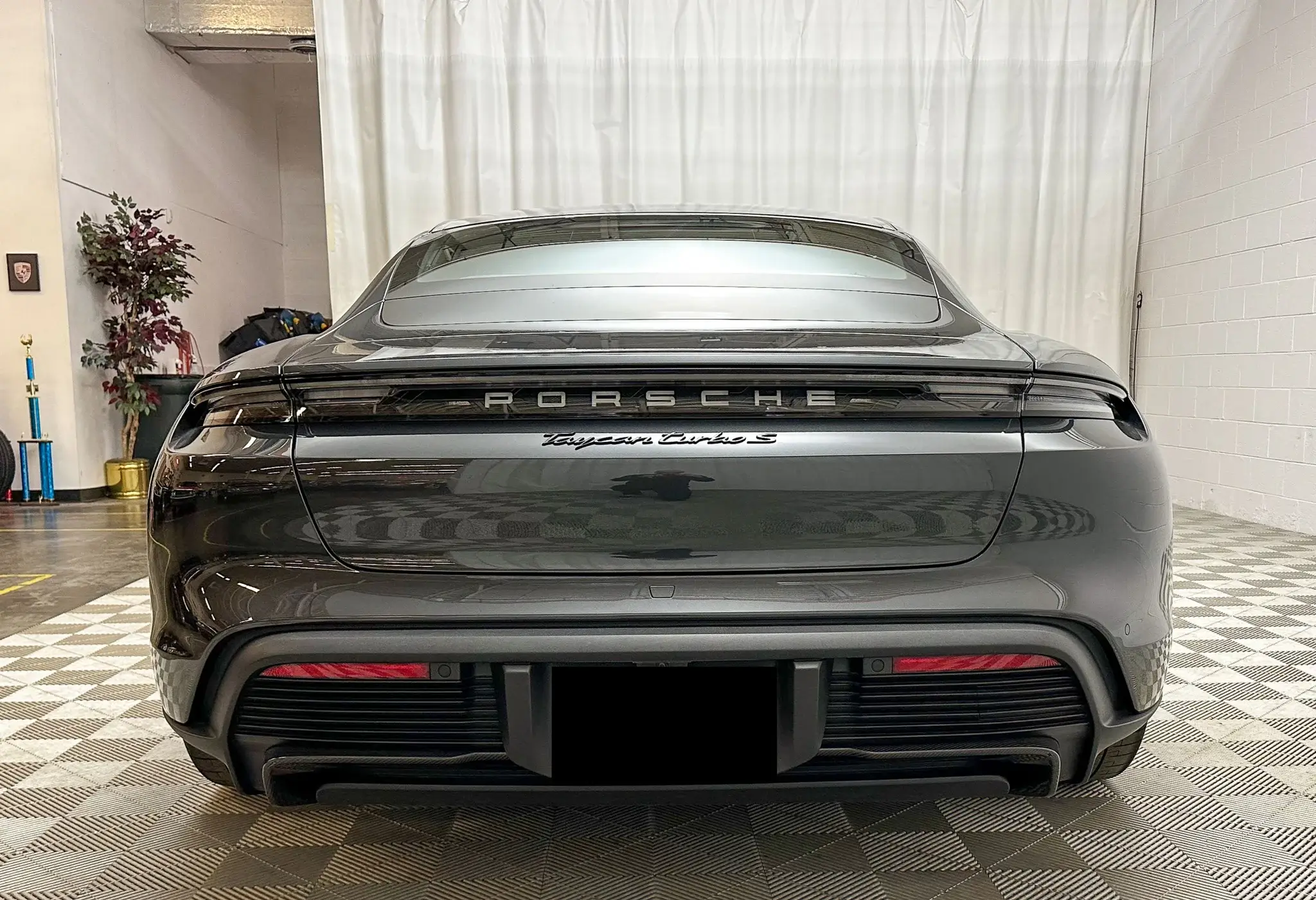 2021 Porsche Taycan Turbo S in Volcano Grey Metallic
