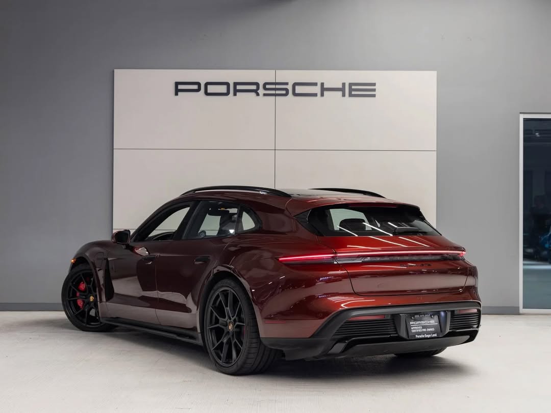 2023 Porsche Taycan GTS in Cherry Metallic