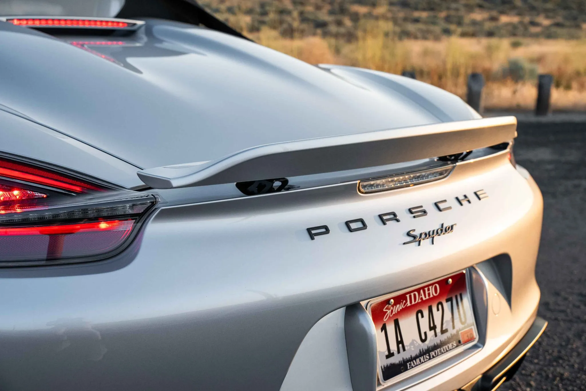 2016 Porsche Boxster Spyder in Rhodium Silver Metallic
