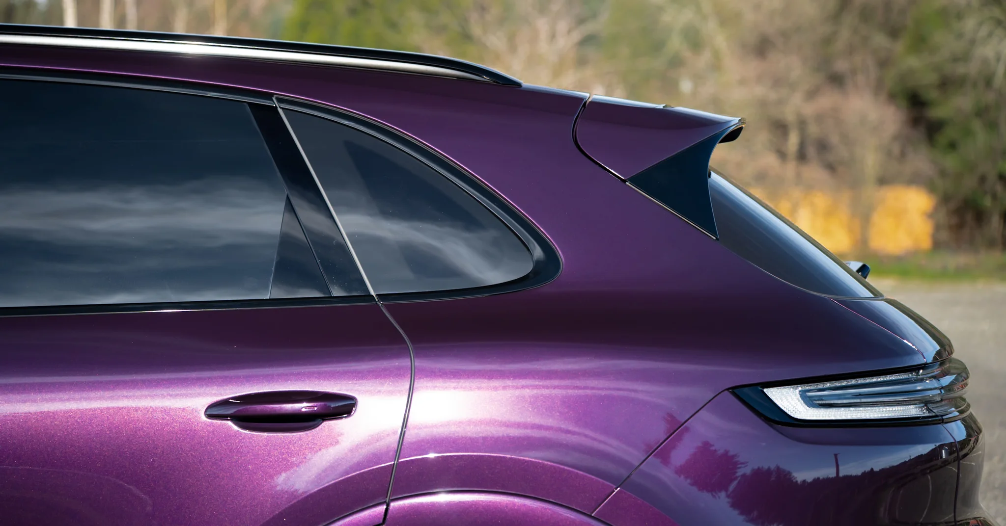 2024 Porsche Cayenne S in Merlin Purple Metallic