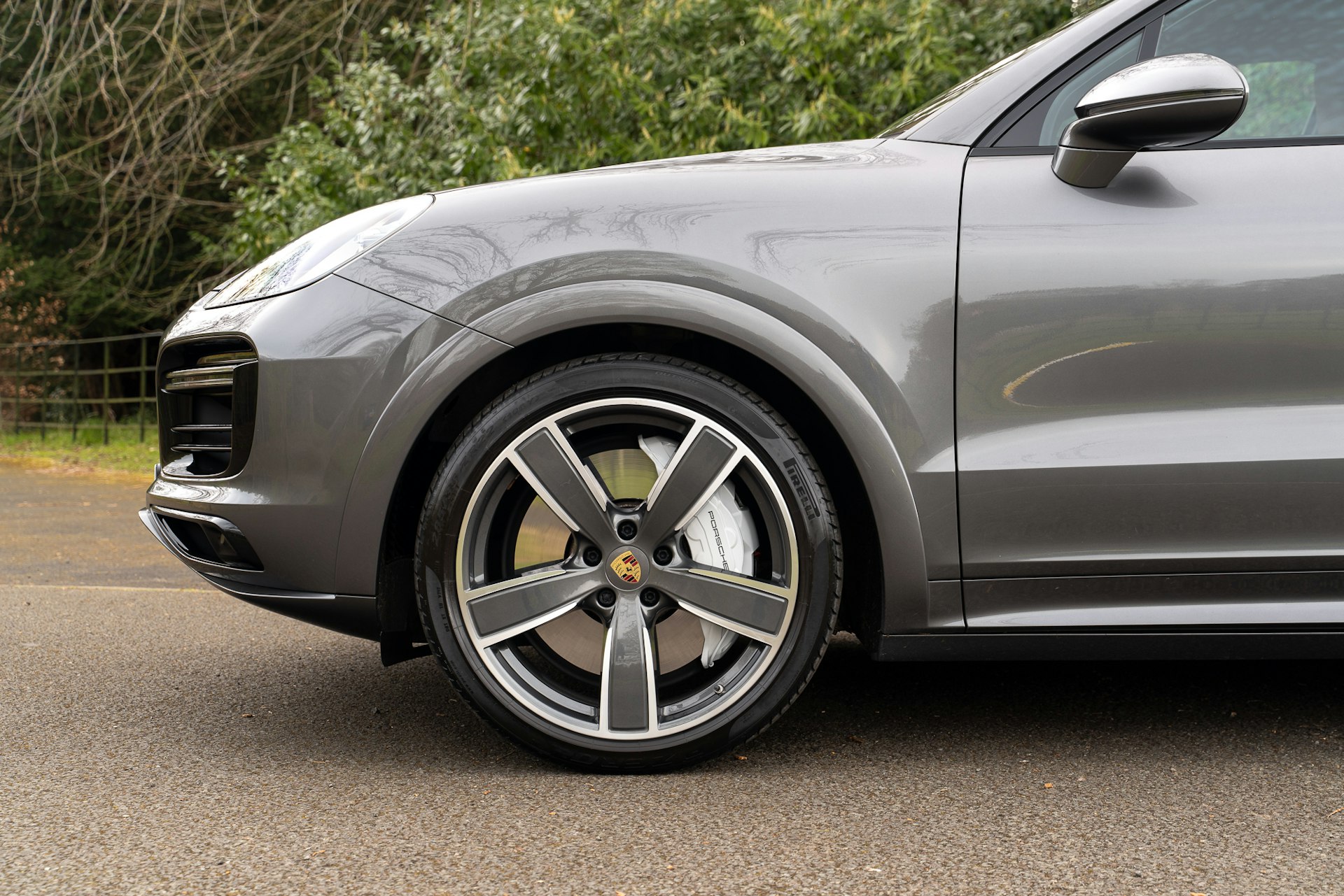 2019 Porsche Cayenne Turbo in Quartzite Grey Metallic
