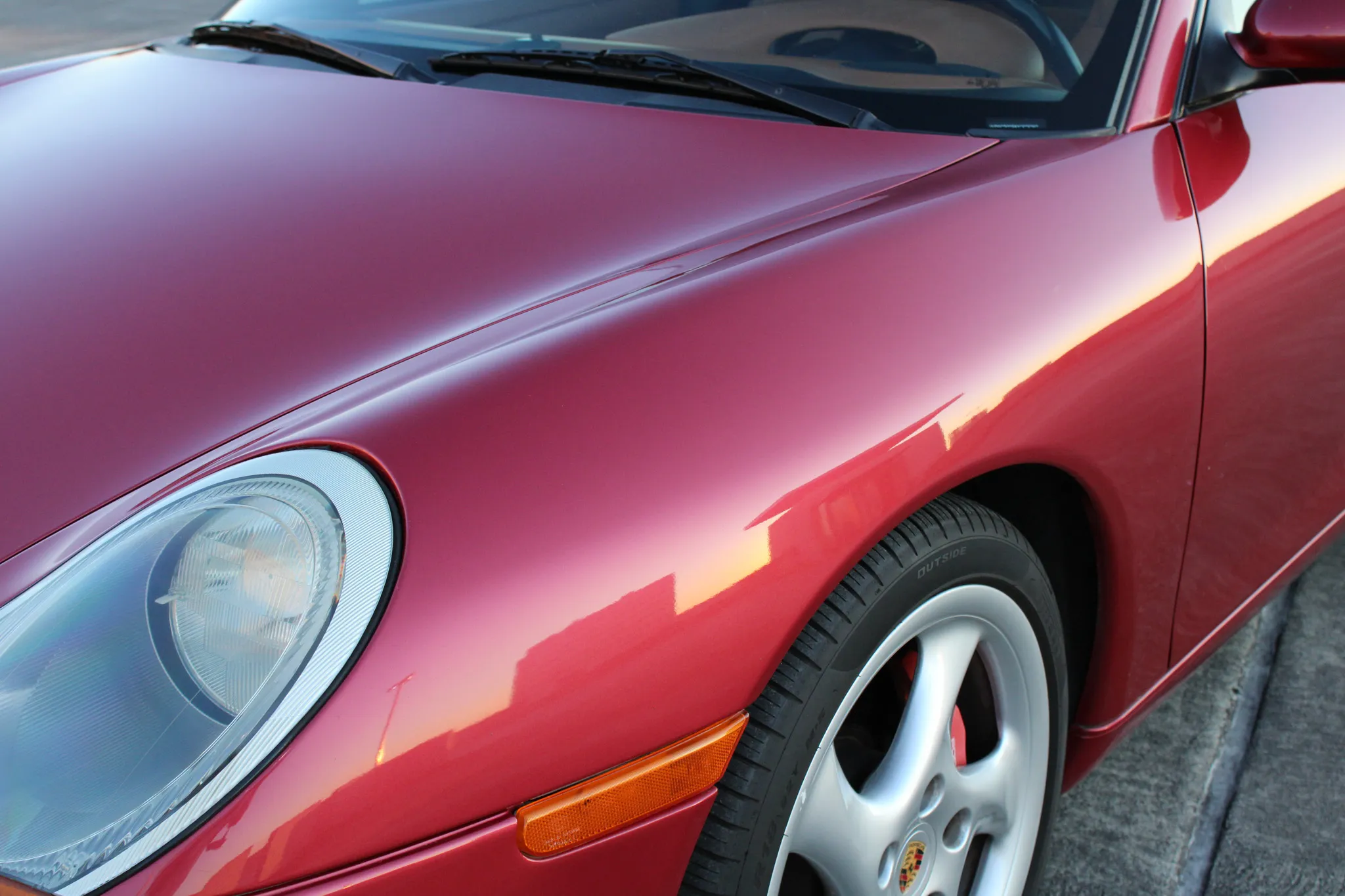 2001 Porsche Boxster S in Orient Red Metallic