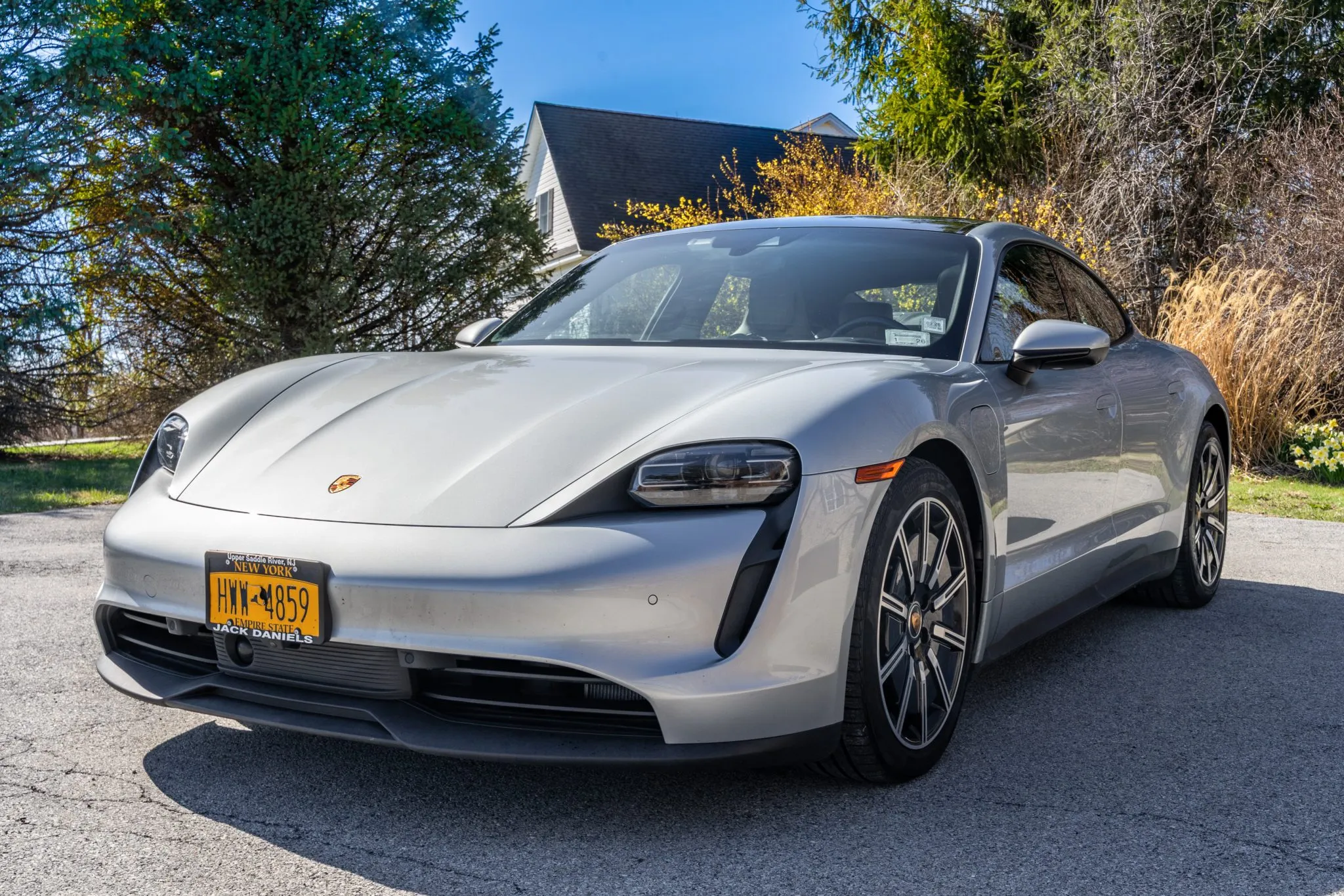 2023 Porsche Taycan in Dolomite Silver Metallic