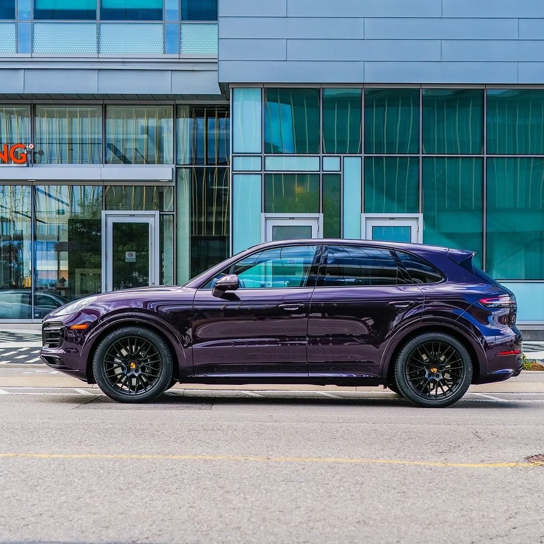 2022 Porsche Cayenne GTS in Merlin Purple Metallic