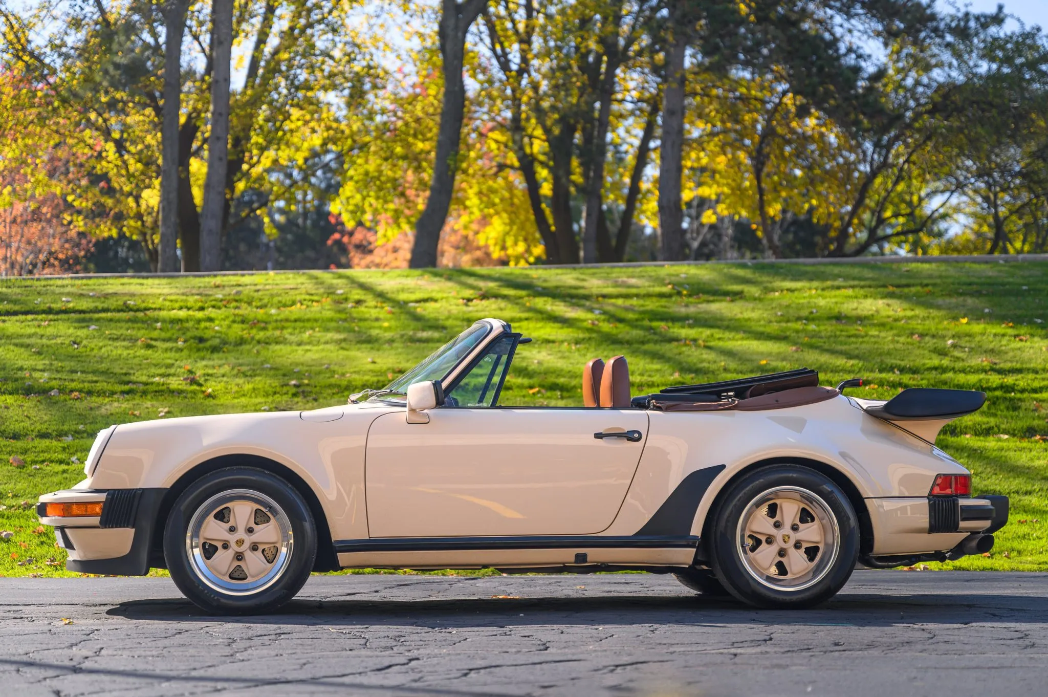 1989 Porsche 911 Turbo Cabriolet in Apricot Beige