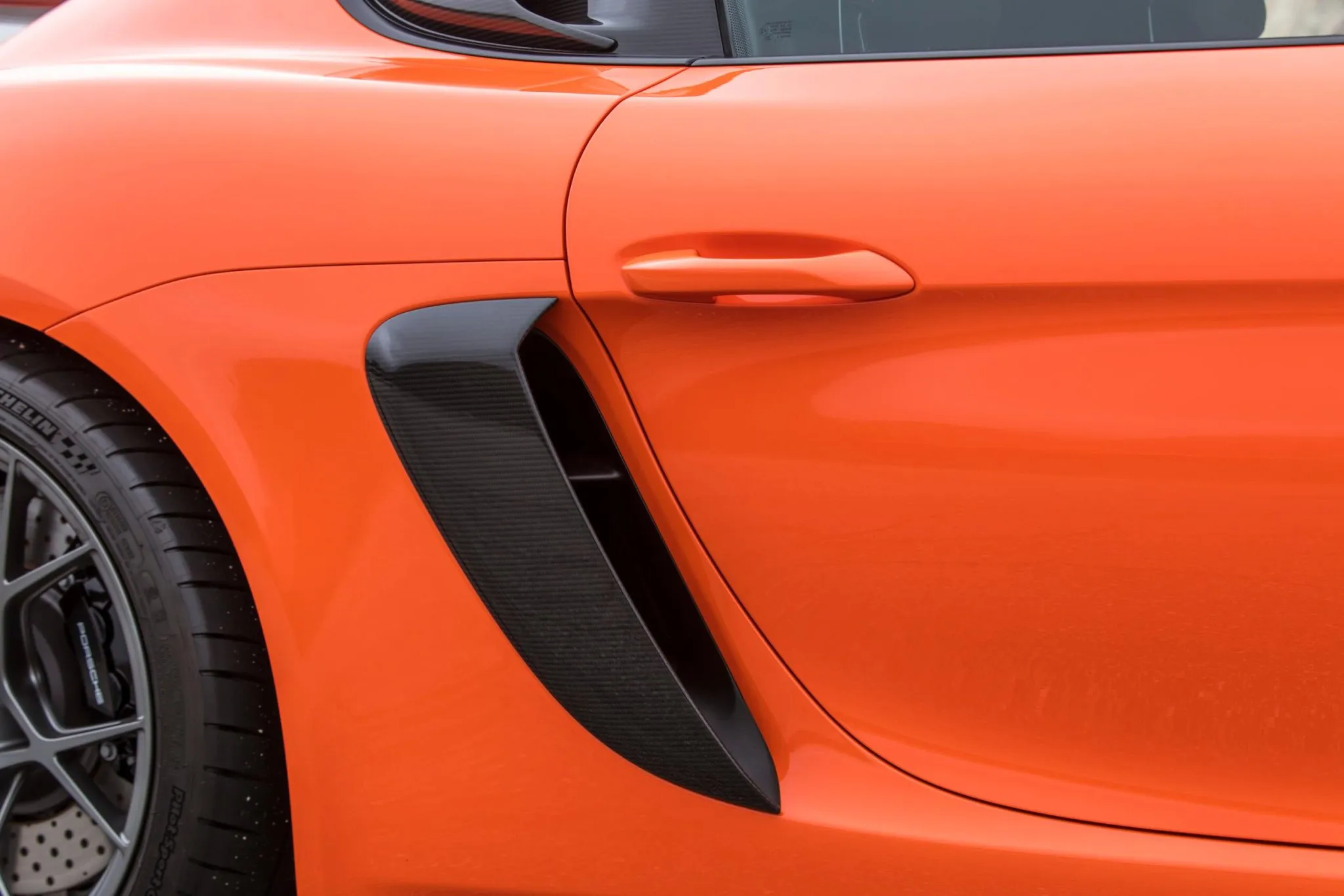 2023 Porsche 718 Cayman GT4 RS Weissach in Gulf Orange