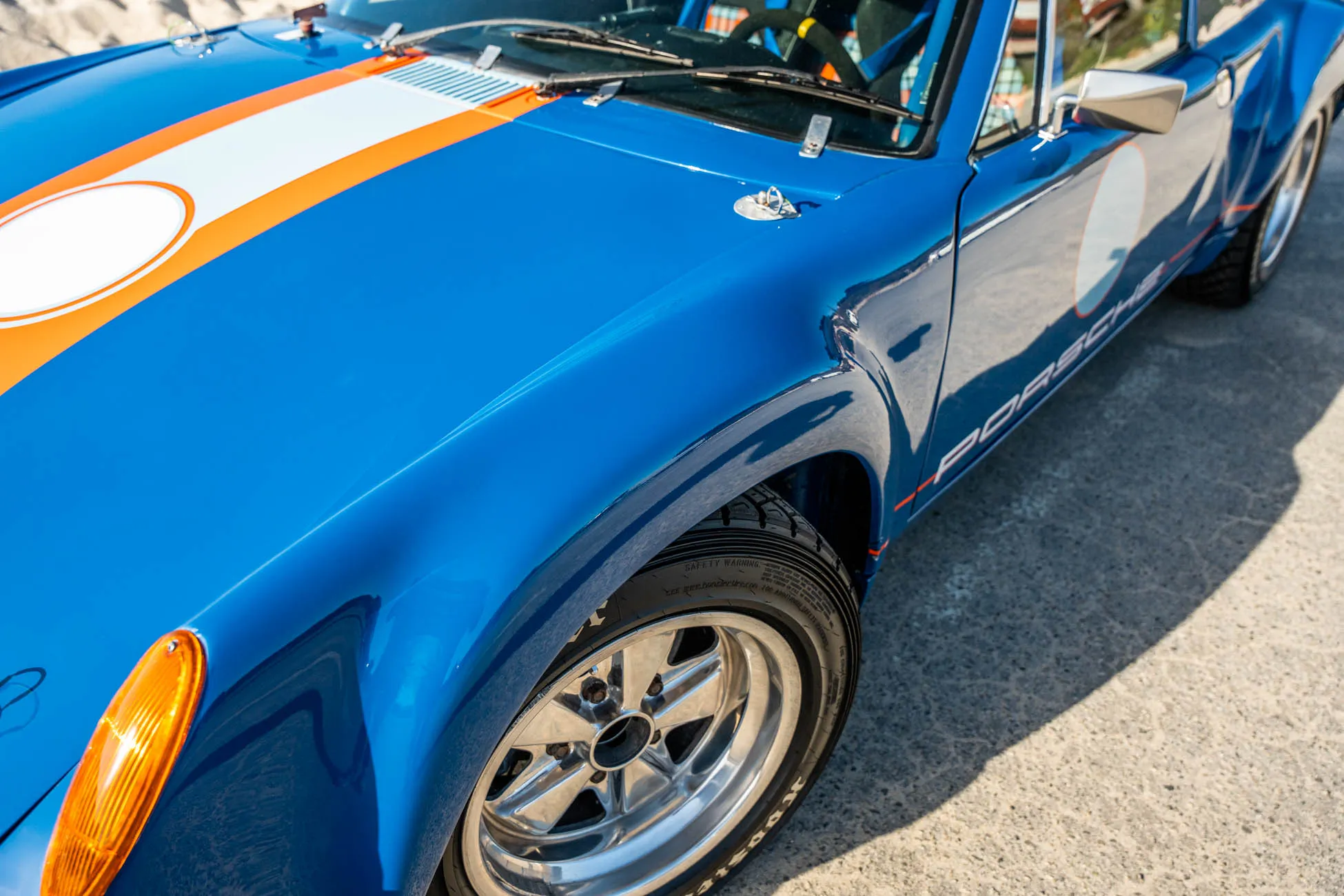 Safari-Style 1975 Porsche 914 2.7L Race Car in Laguna Blue