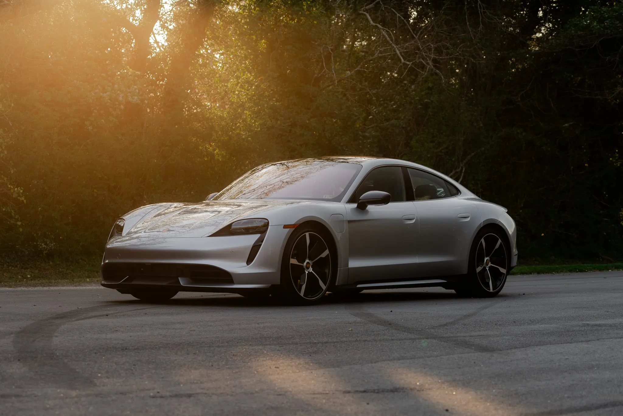 2020 Porsche Taycan Turbo in Dolomite Silver Metallic