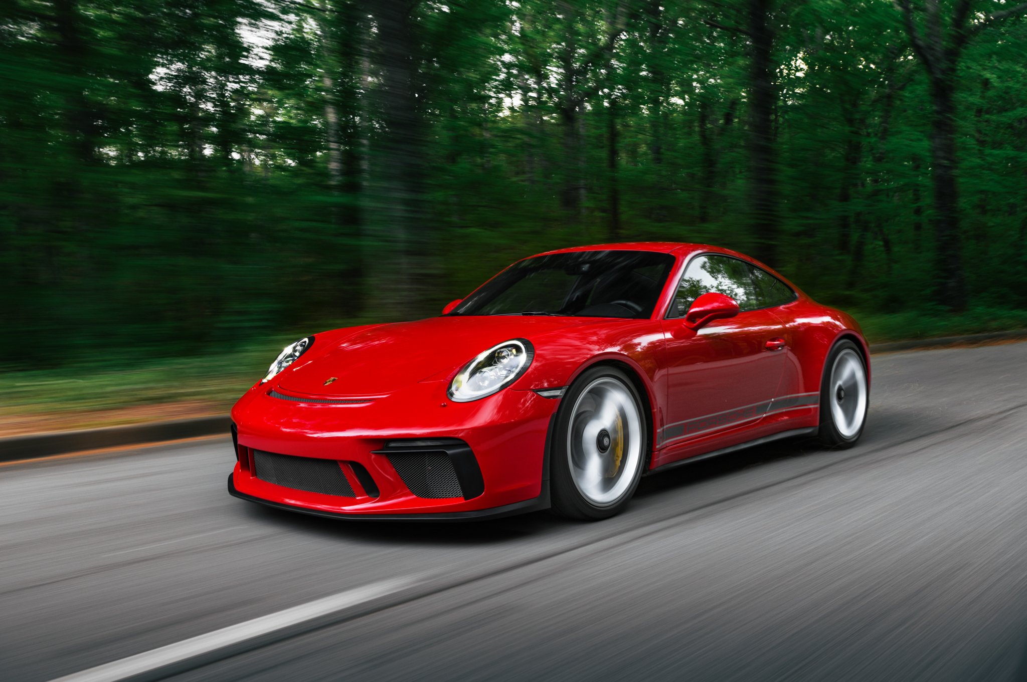 2018 Porsche GT3 Touring in Fire Red