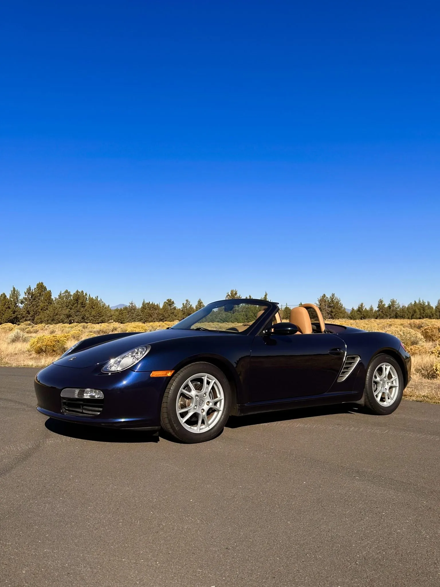 2008 Porsche Boxster in Midnight Blue Metallic