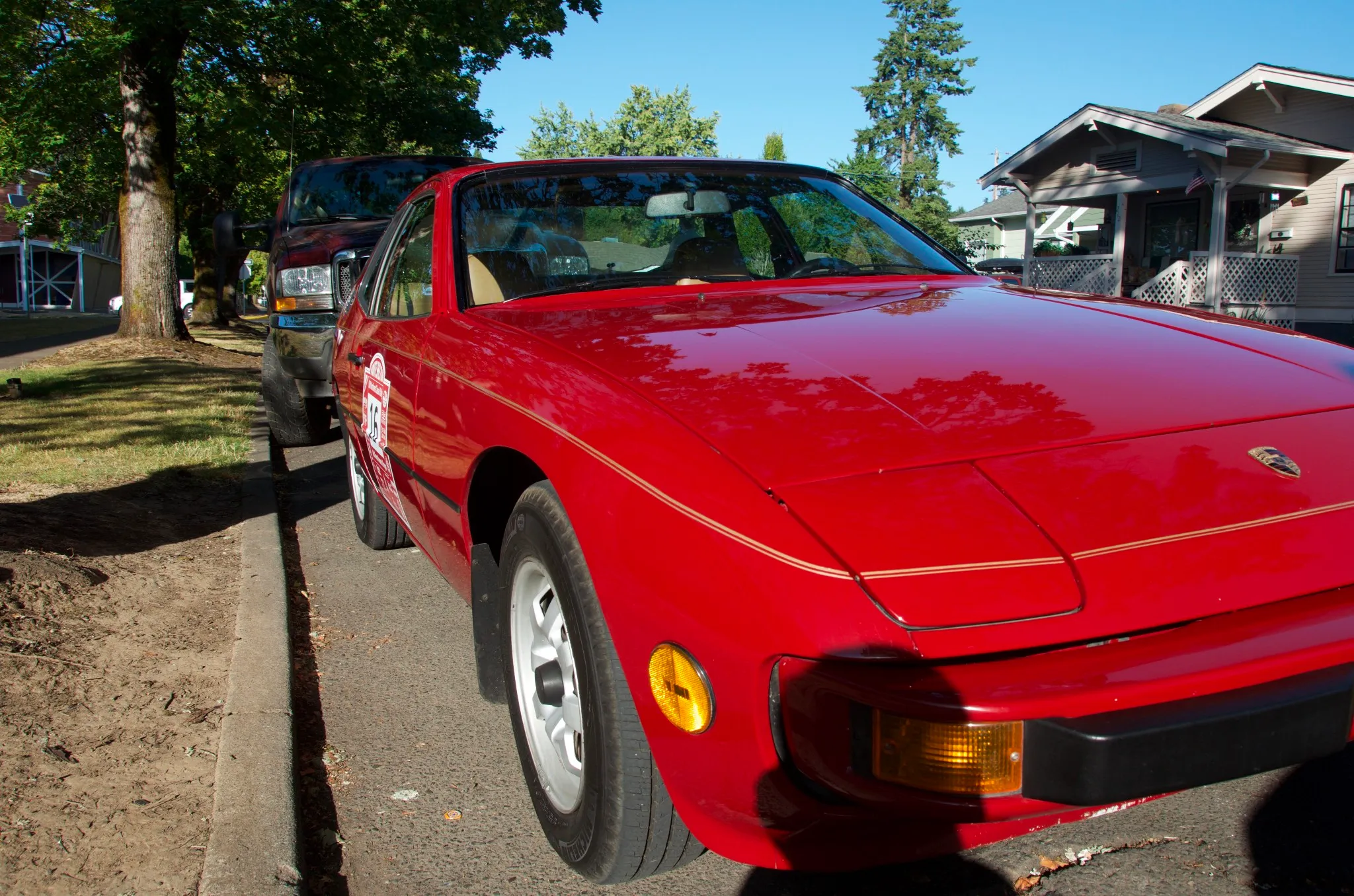 1978 Porsche 924 in Mars Red