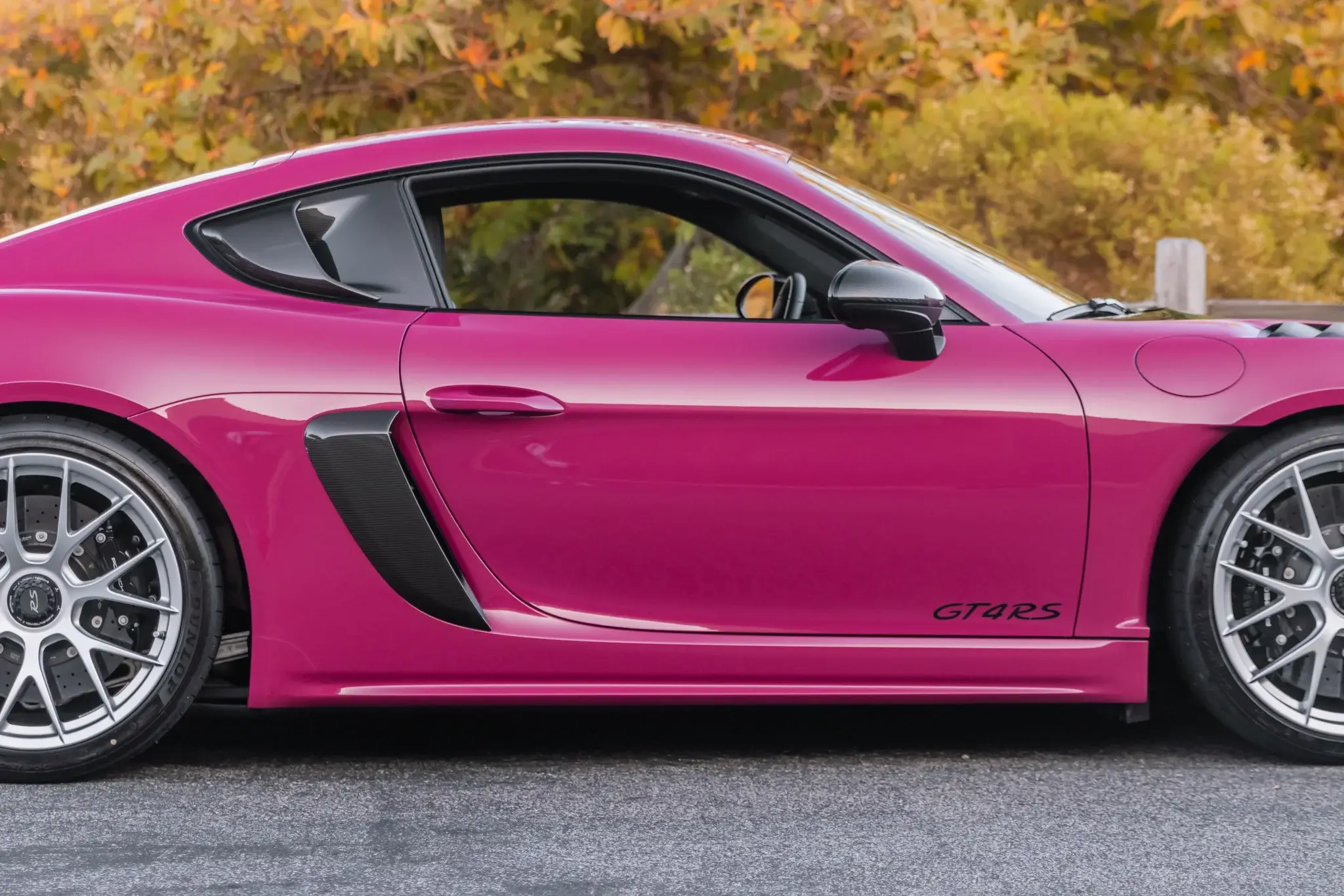 2023 Porsche 718 Cayman GT4 RS Weissach Package in Ruby Star Neo