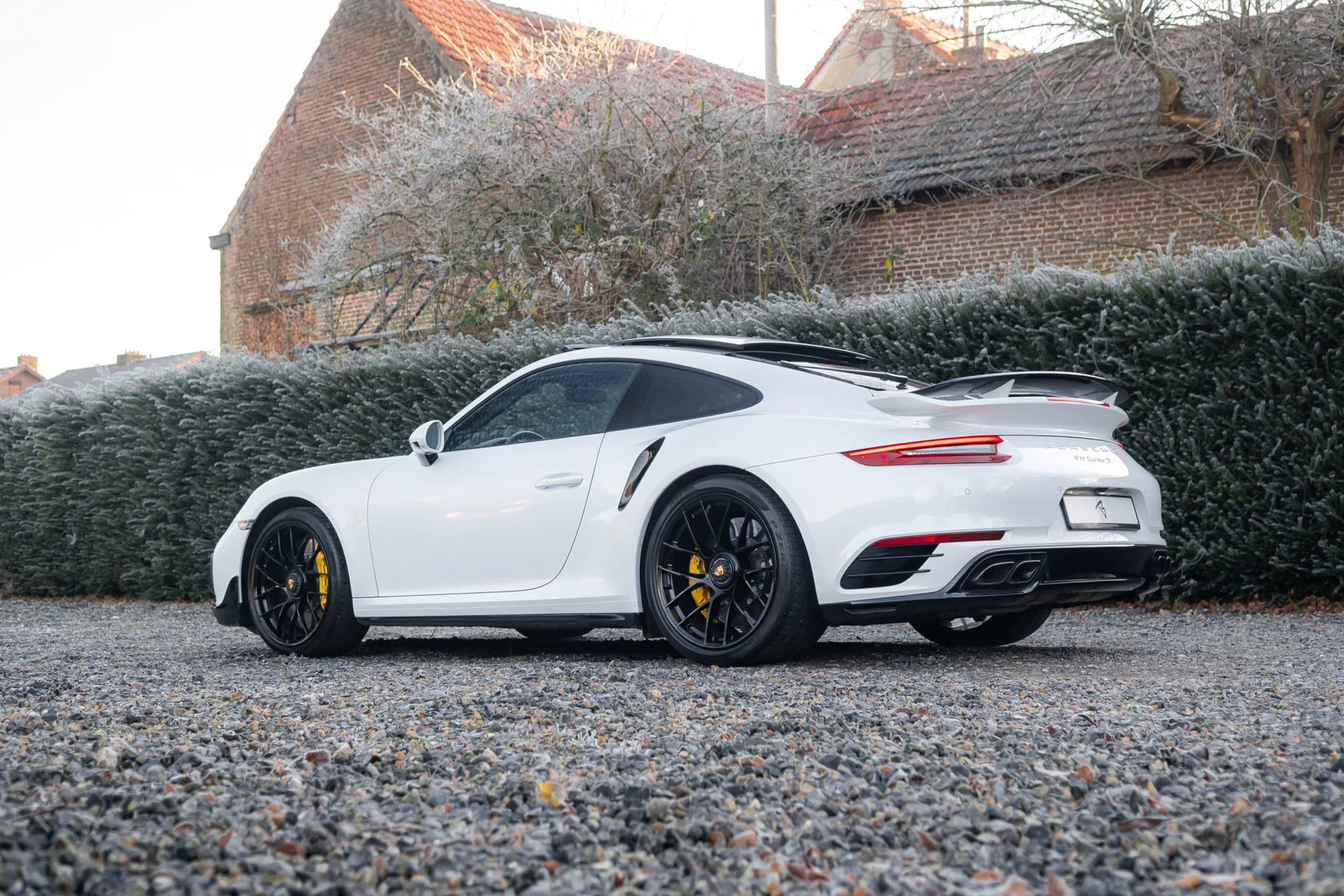 2018 Porsche 911 Turbo S in Oryx White Pearl