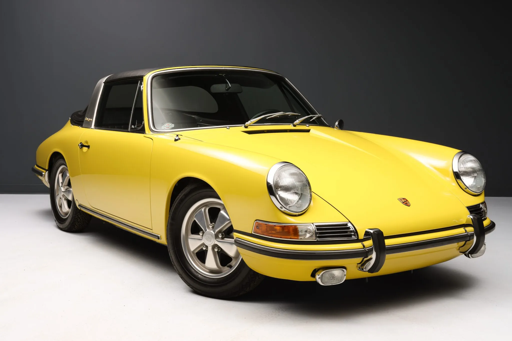 1967 Porsche 911S Soft-Window Targa in Lemon Yellow