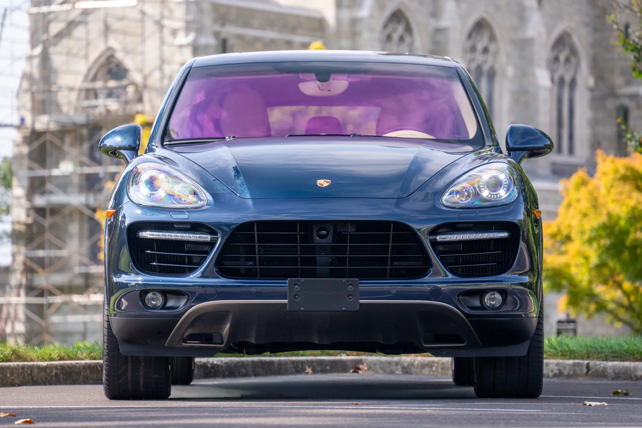 2014 Porsche Cayenne Turbo S in Dark Blue Metallic
