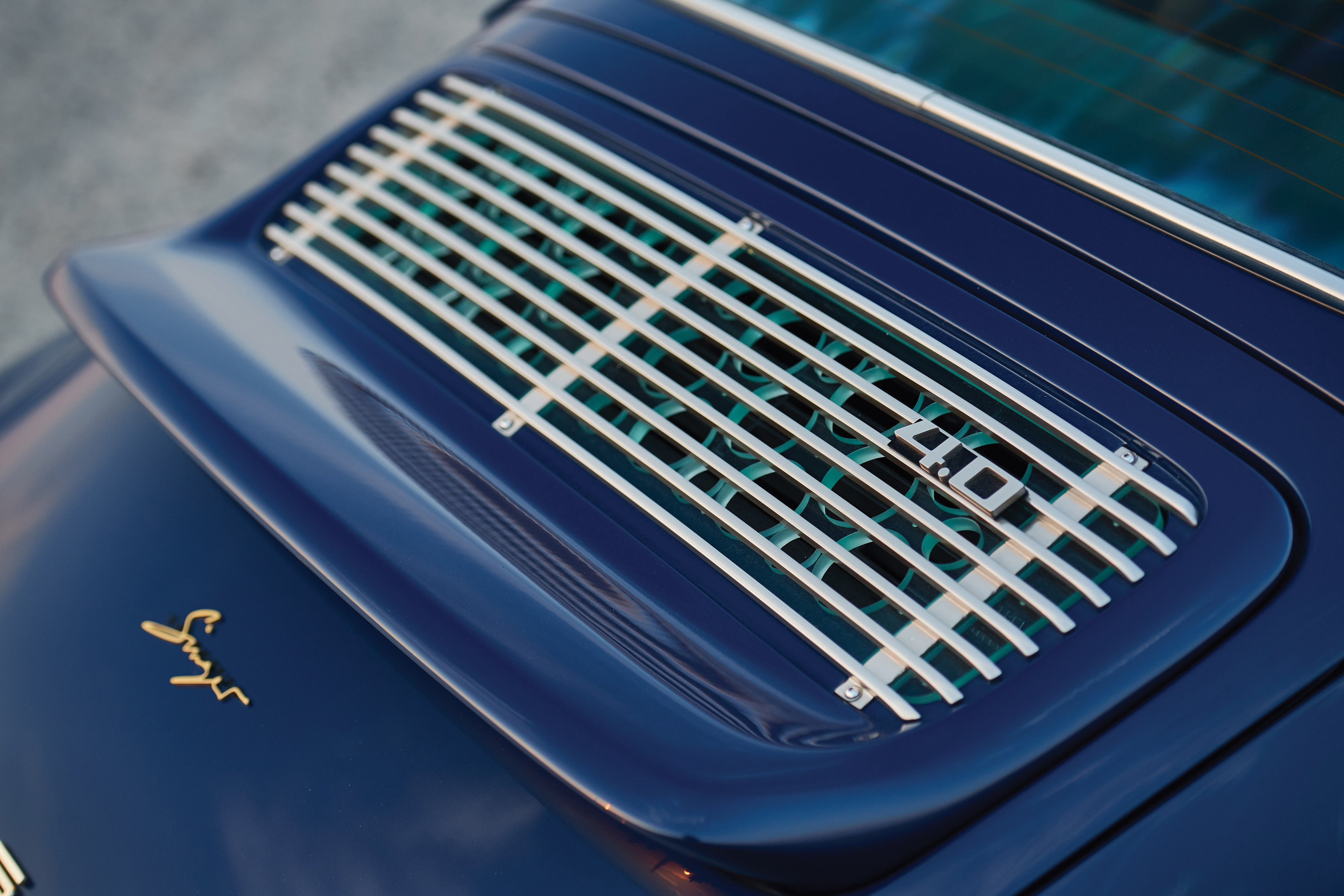 1993 Porsche 911 Carrera 2 Coupe by Singer in Midnight Blue Metallic