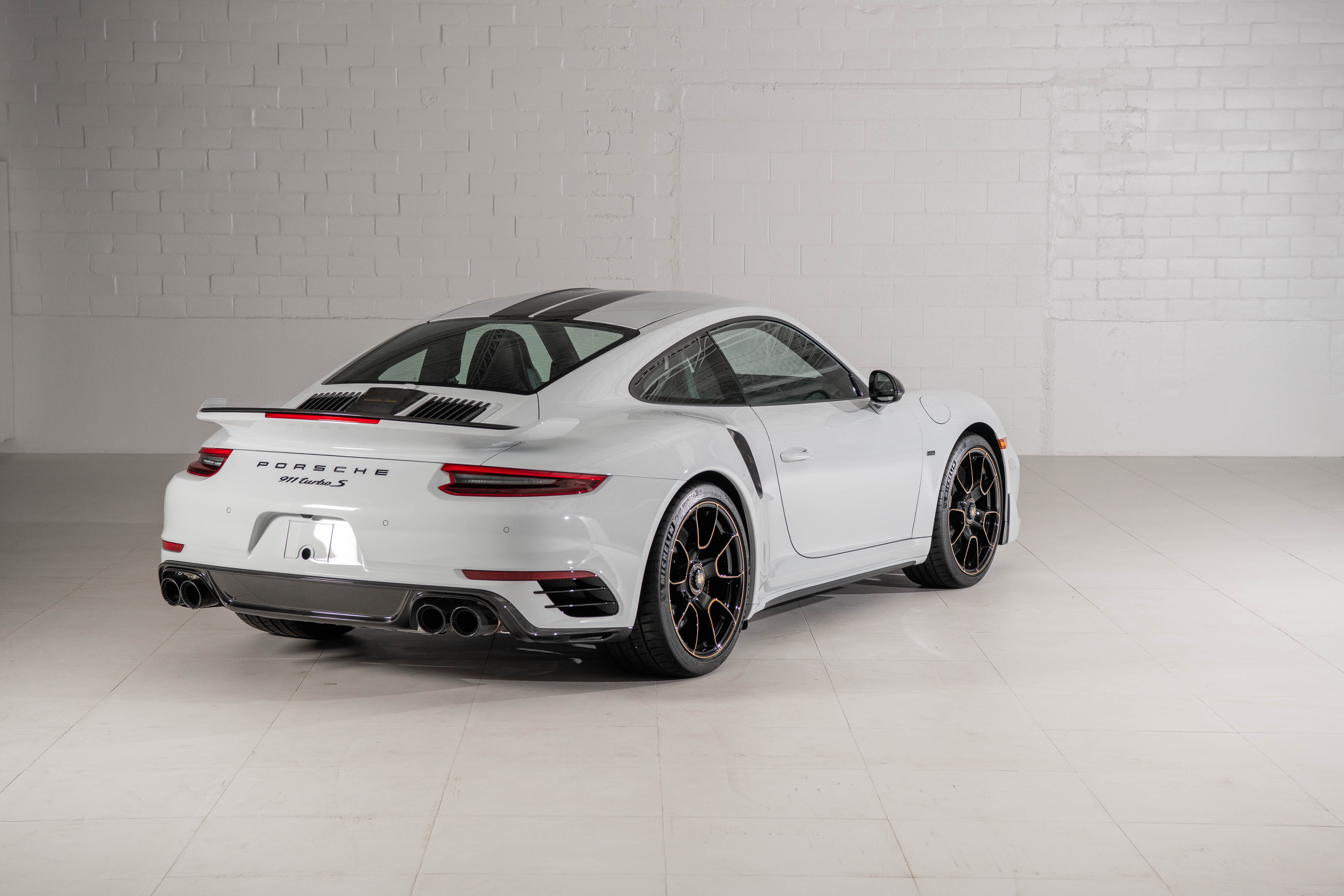 2018 Porsche 911 Turbo S Exclusive Series Coupe in Carrara White Metallic