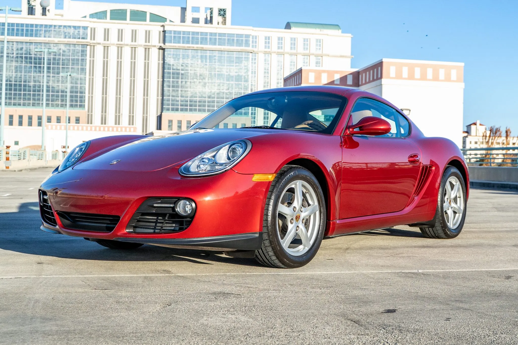 2009 Porsche Cayman in Ruby Red Metallic