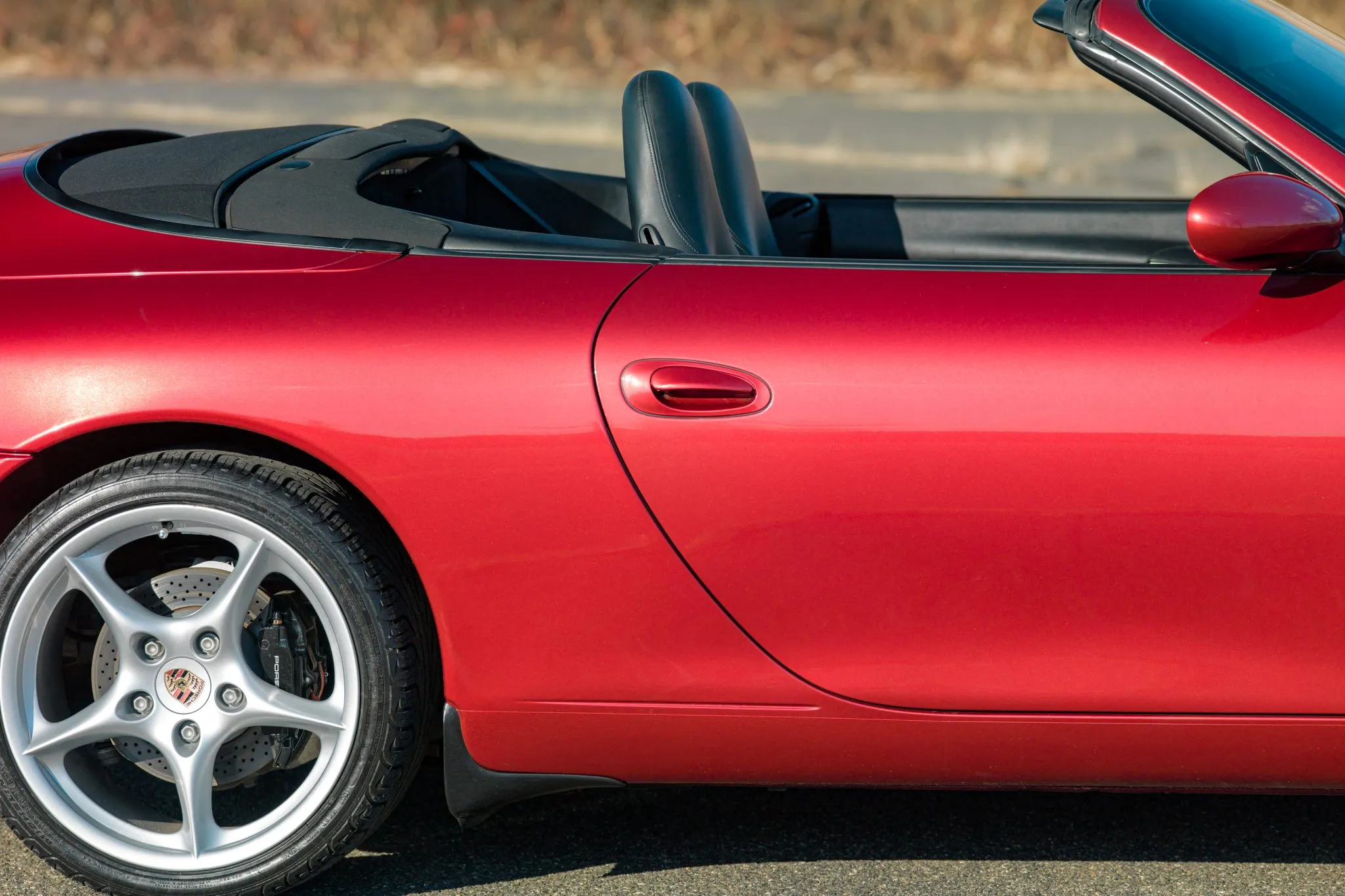 2003 Porsche 911 Carrera Cabriolet in Orient Red Metallic