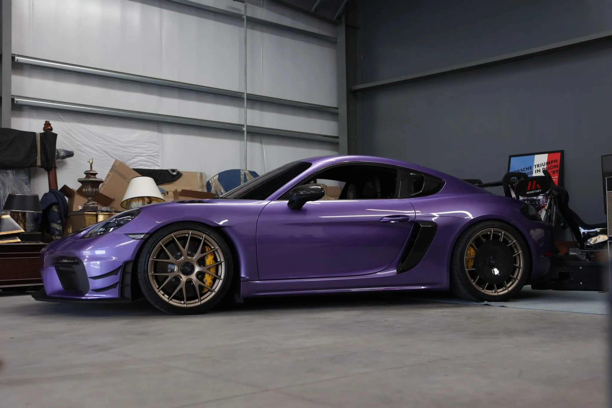 2023 Porsche 718 Cayman GT4 RS In Viola Purple Metallic