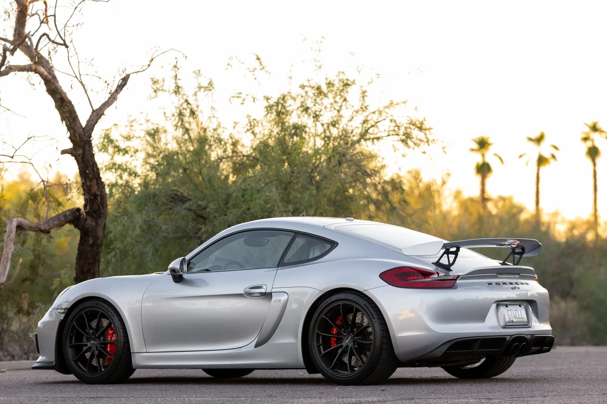 2016 Porsche Cayman GT4 in Rhodium Silver Metallic