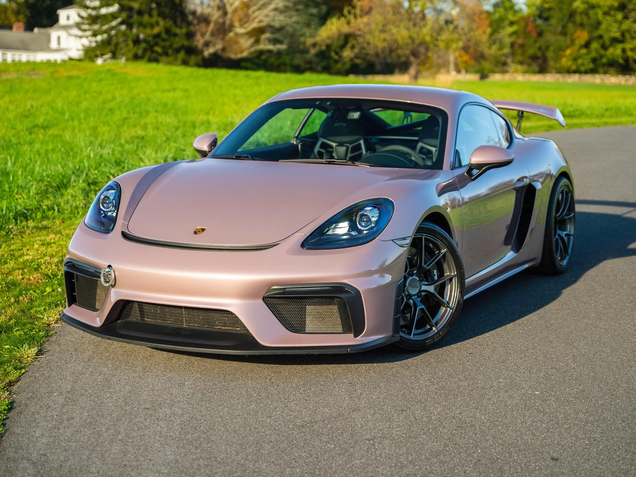 2022 Porsche 718 Cayman GT4 in Frozen Berry Metallic