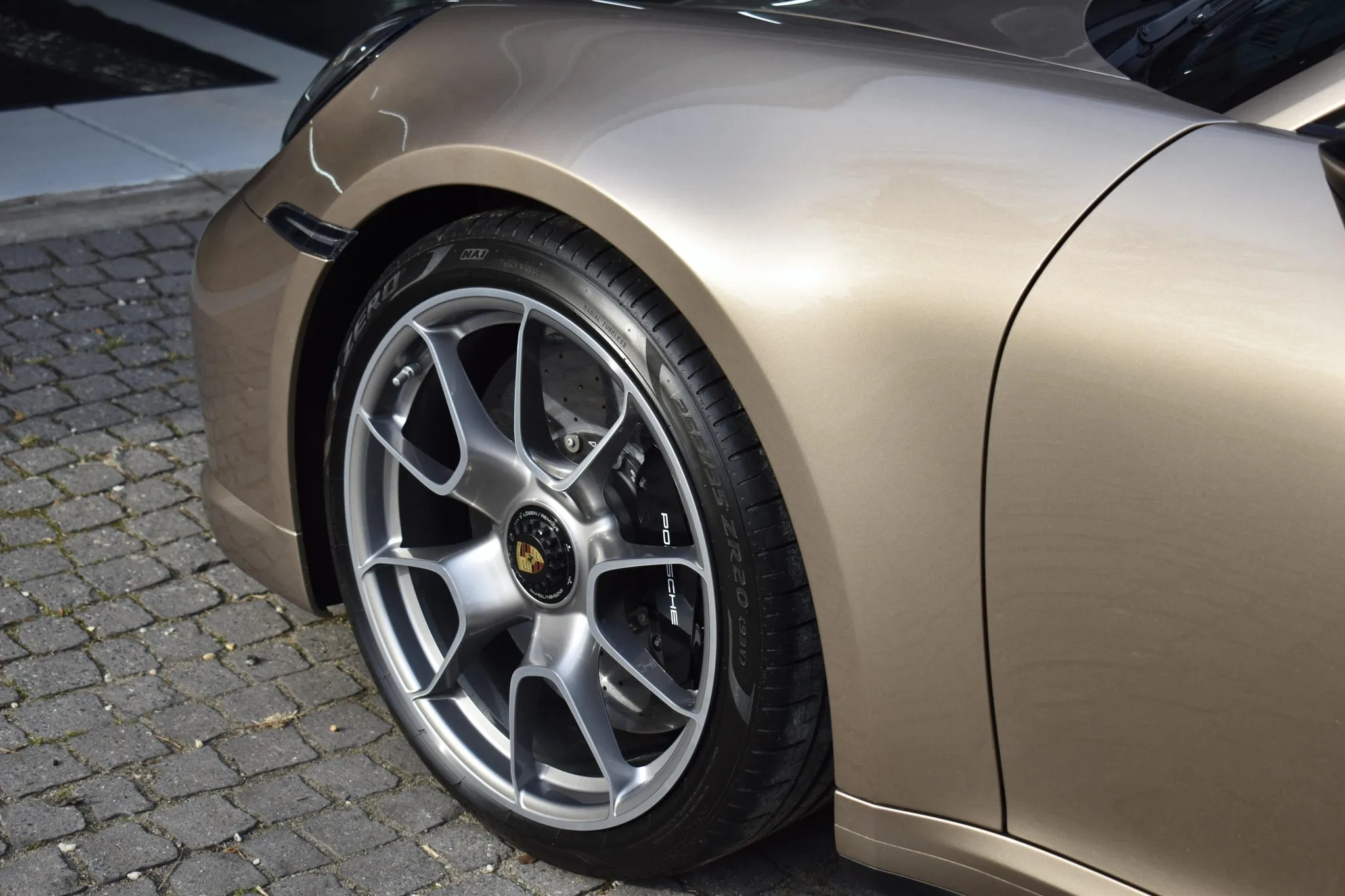 2024 Porsche 911 Turbo S Coupe in Palladium Metallic