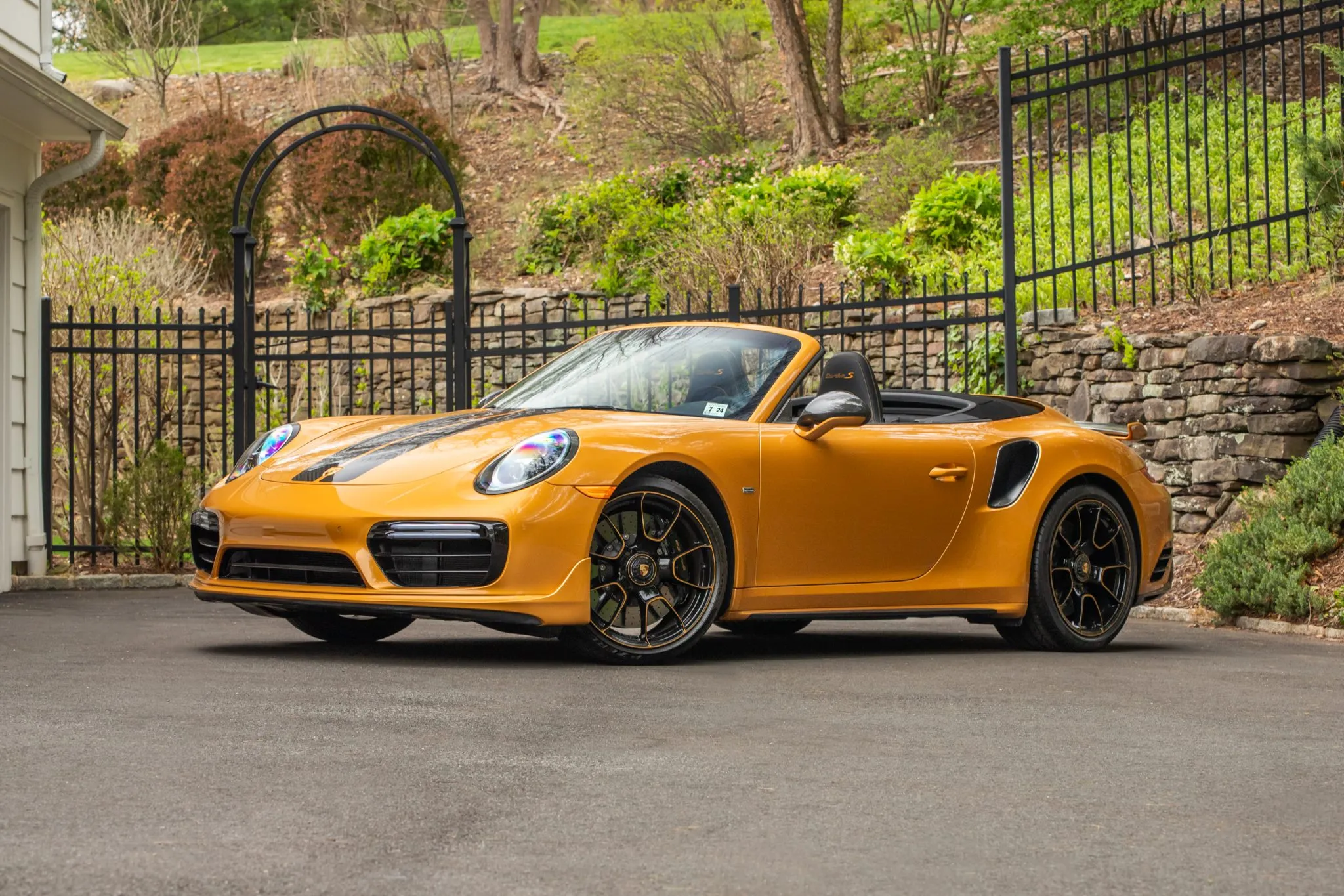 2019 Porsche 911 Turbo S Cabriolet Exclusive in Saffron Yellow Metallic