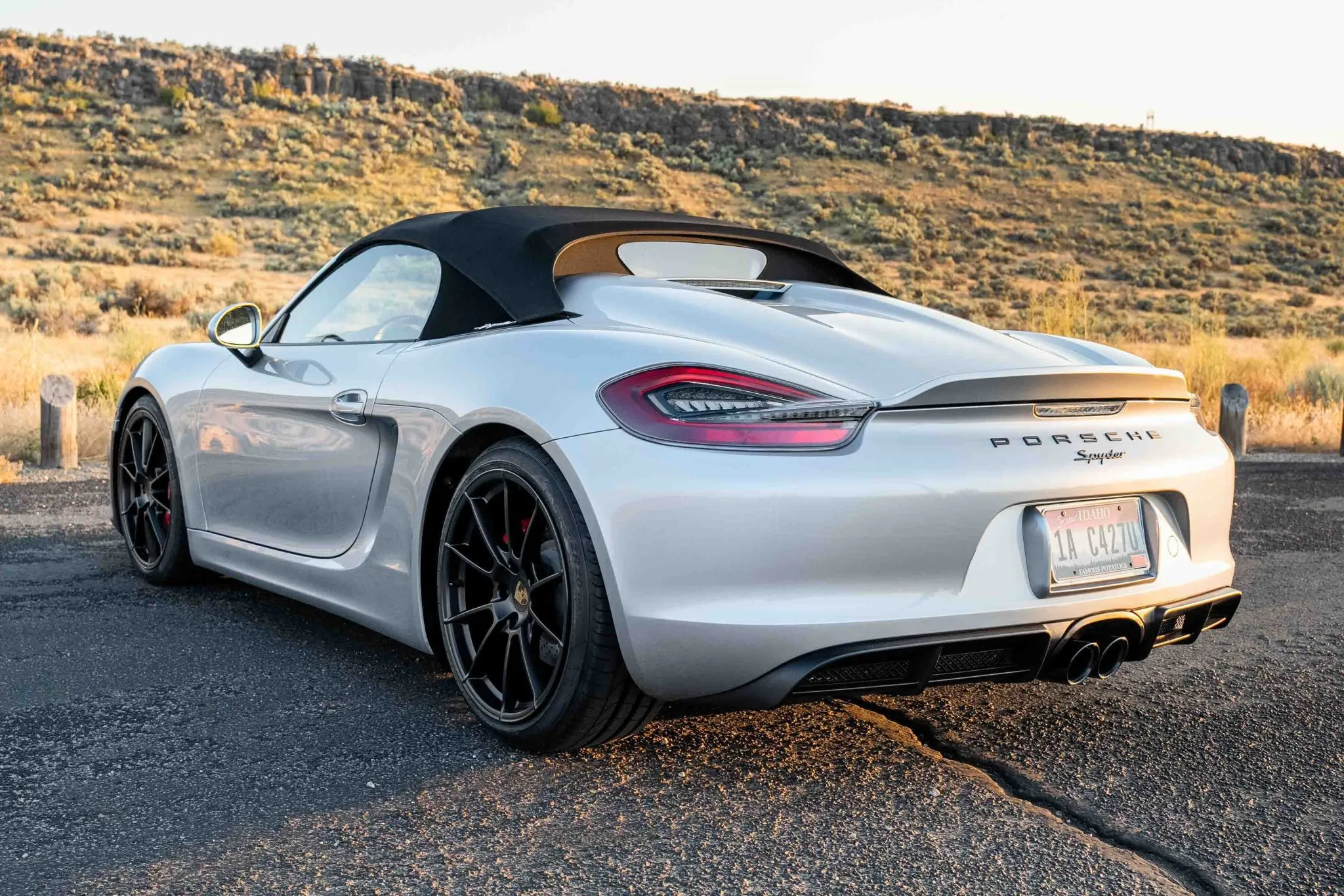 2016 Porsche Boxster Spyder in Rhodium Silver Metallic