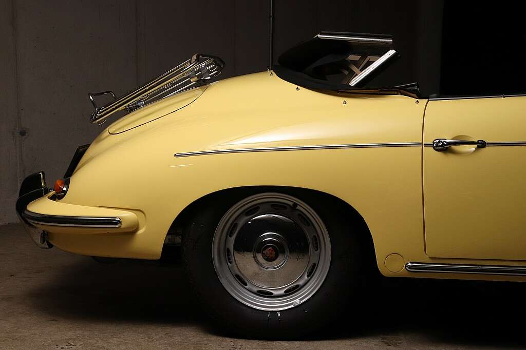 1961 Porsche 356 B 1600 Super Roadster in Condor Yellow