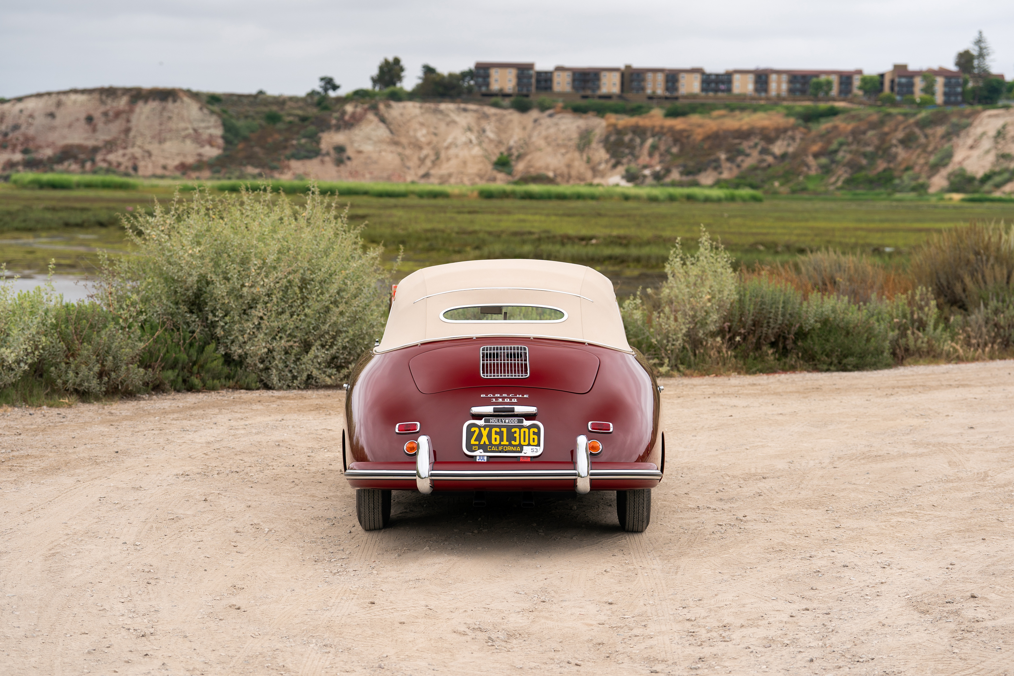 1953 Porsche 356 Cabriolet by Gläser in Strawberry Red