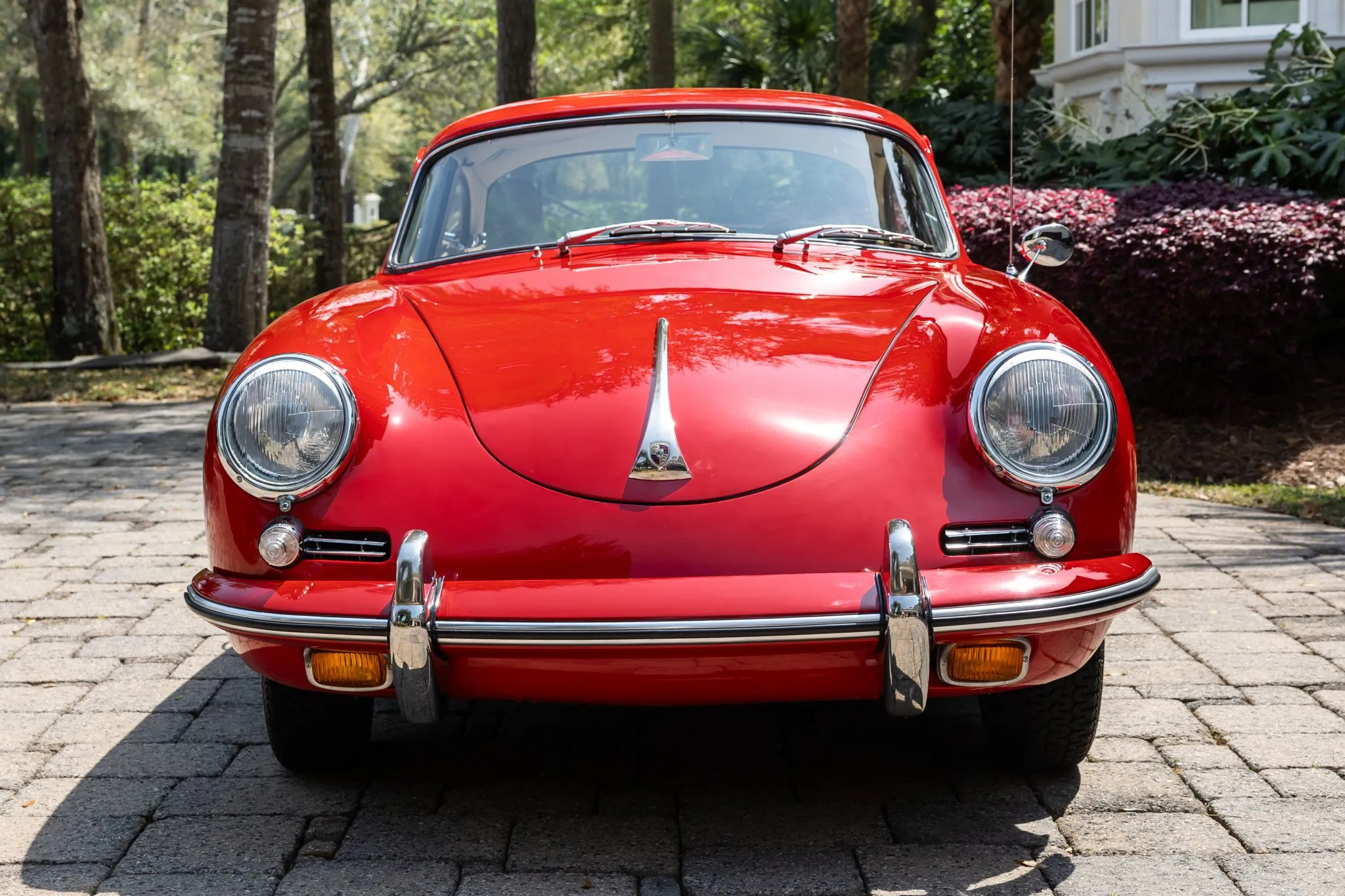 1961 Porsche 356B Karmann Notchback in Ruby Red