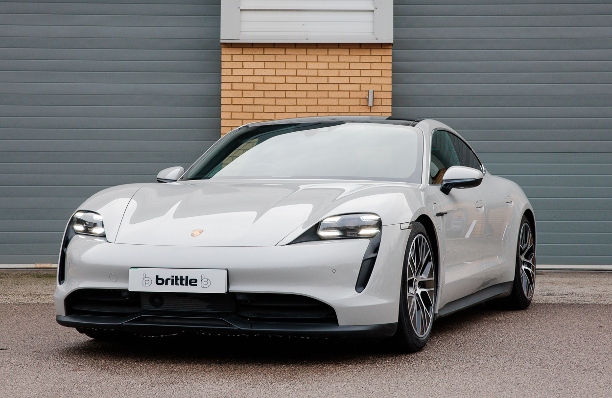 2022 Porsche Taycan 4S in Crayon