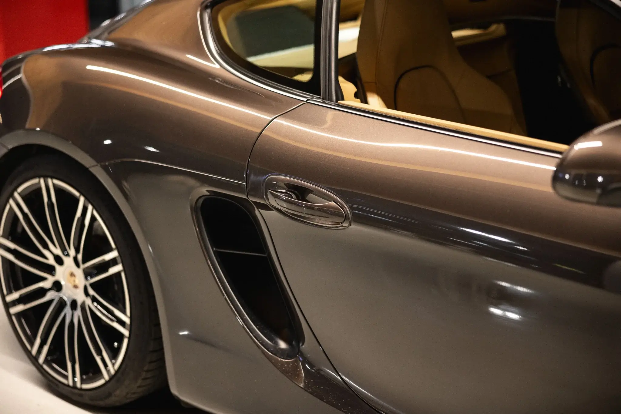 2015 Porsche Cayman in Anthracite Brown Metallic