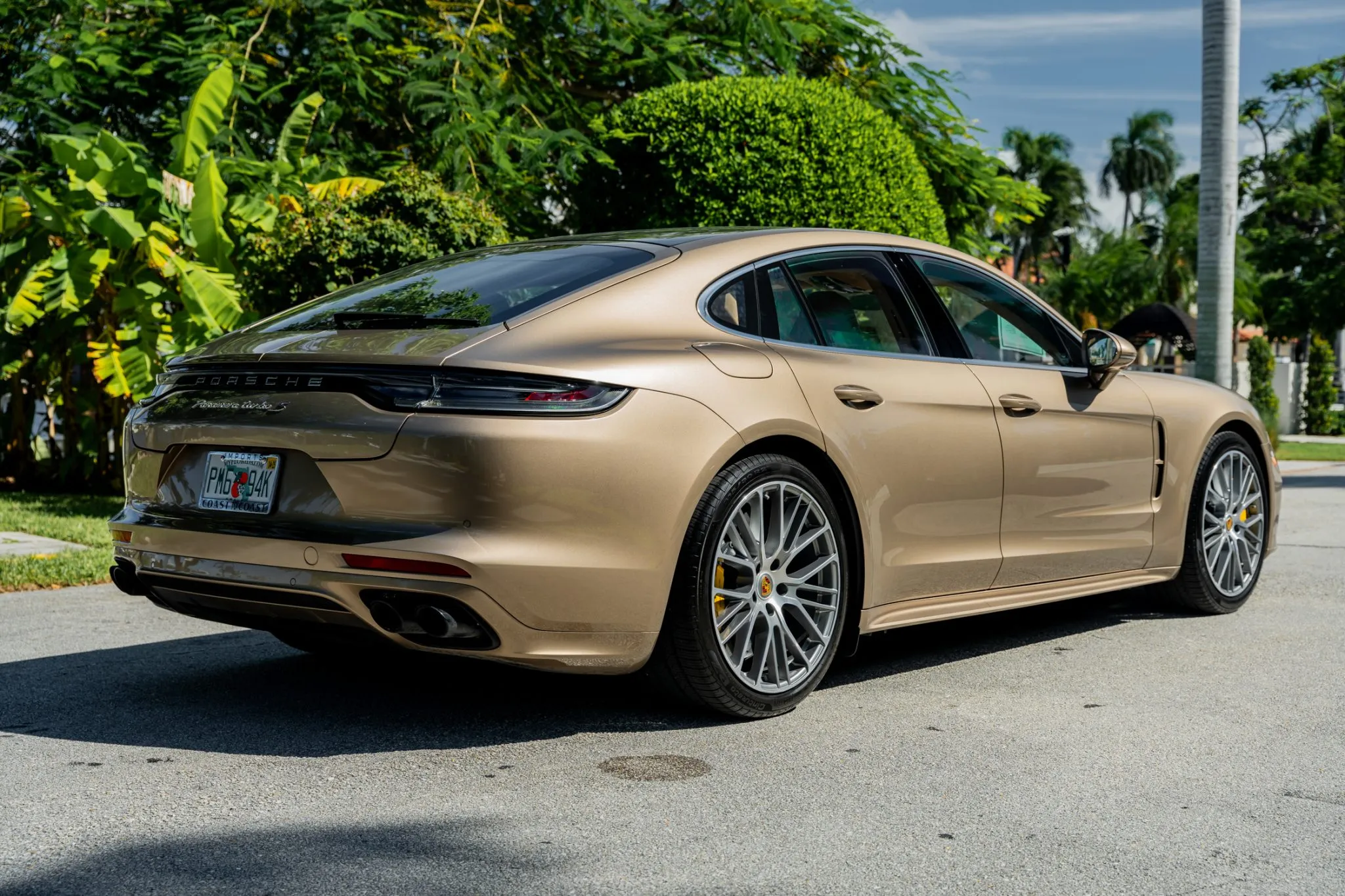2023 Porsche Panamera Turbo S in Gold Bronze Metallic