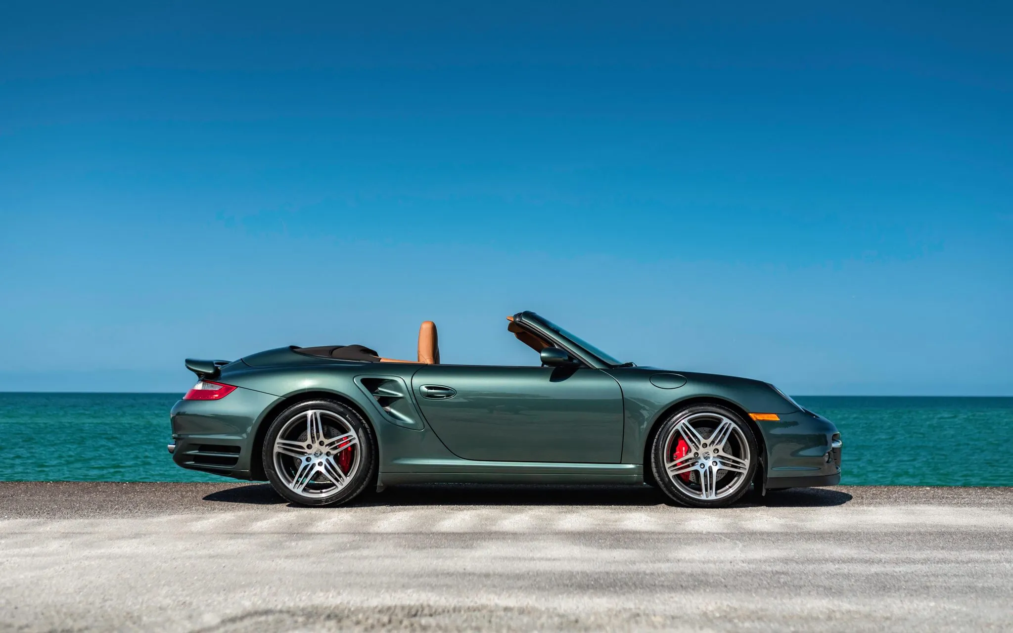 2008 Porsche 911 Turbo Cabriolet in Malachite Green Metallic