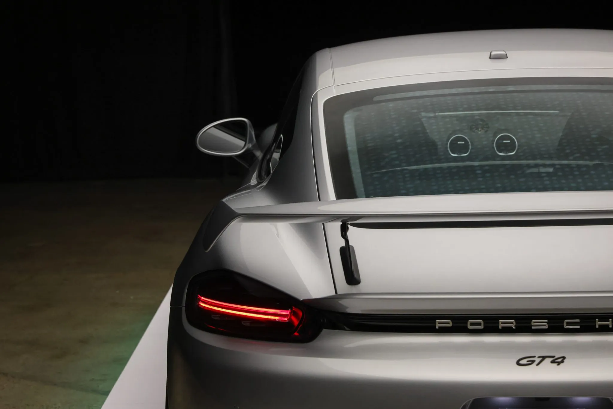 2021 Porsche 718 Cayman GT4 in GT Silver Metallic