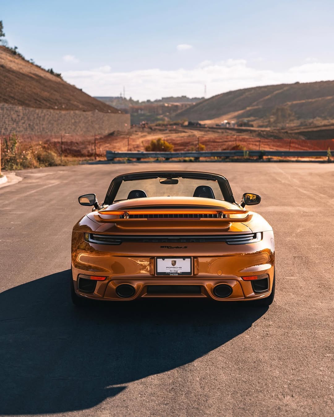 2023 Porsche 911 Turbo S Cabriolet in Nordic Gold Metallic