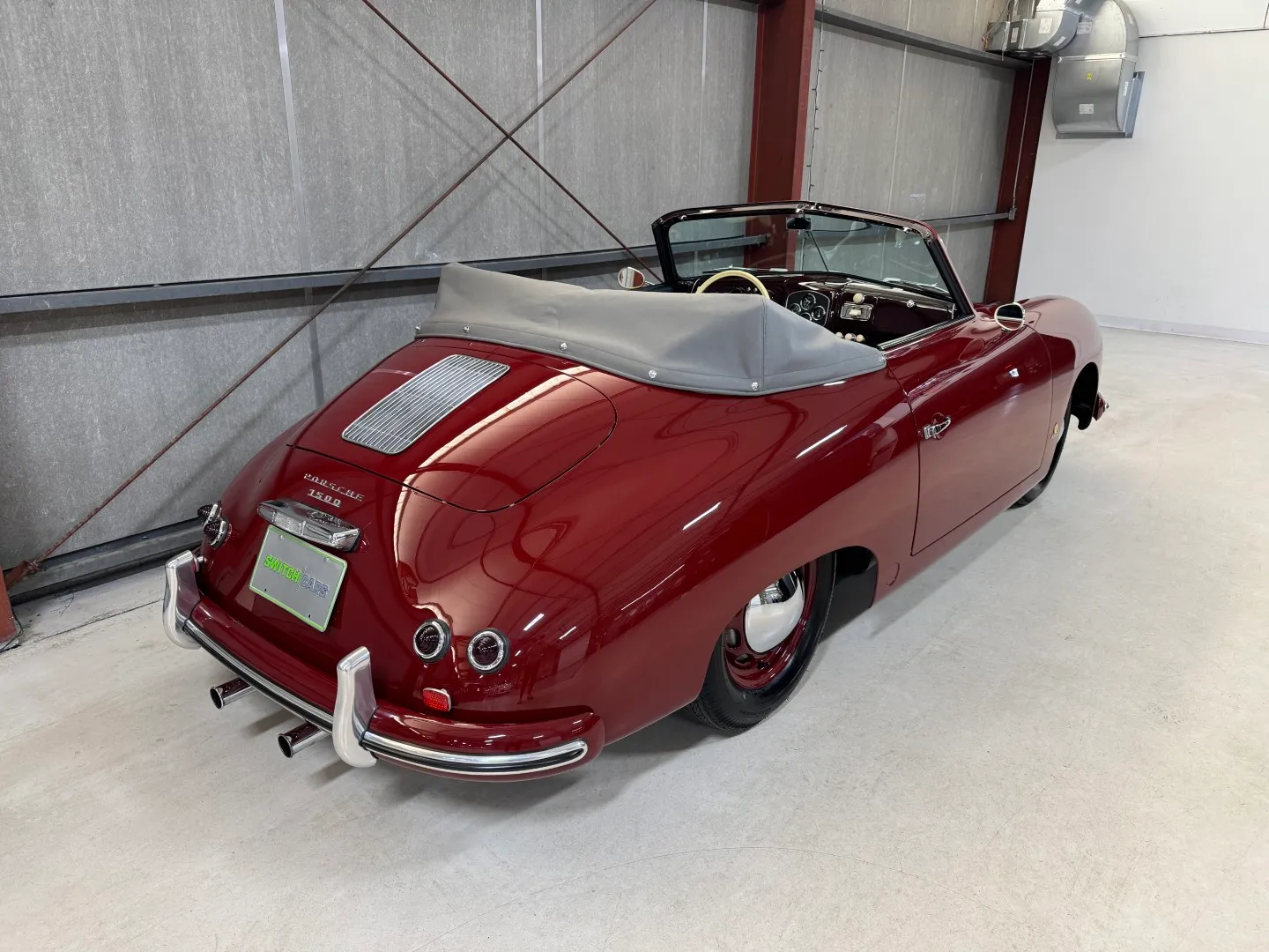 1953 Porsche 356 Pre-A Cabriolet in Strawberry Red