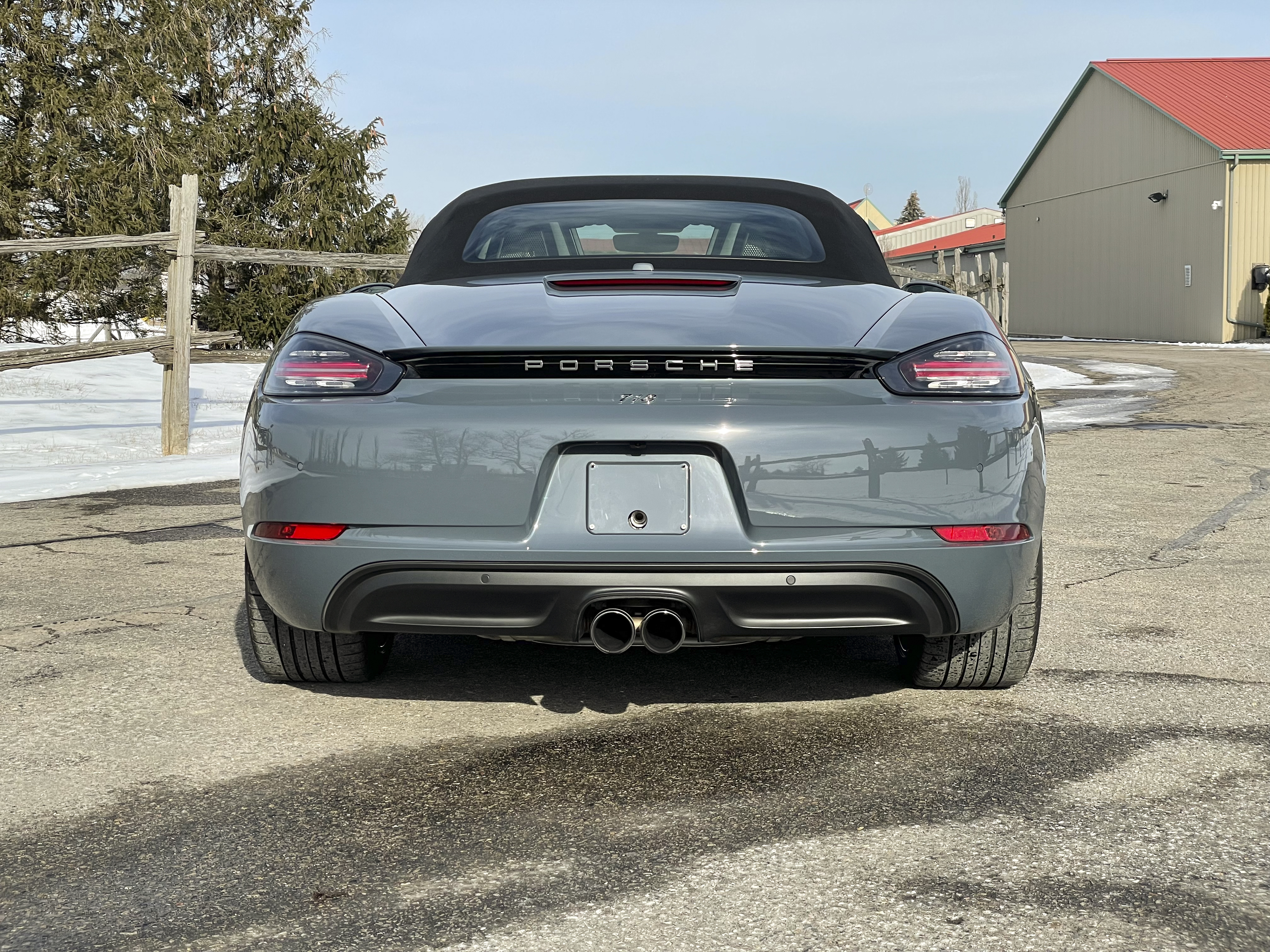 2018 Porsche 718 Boxster in Graphite Blue Metallic