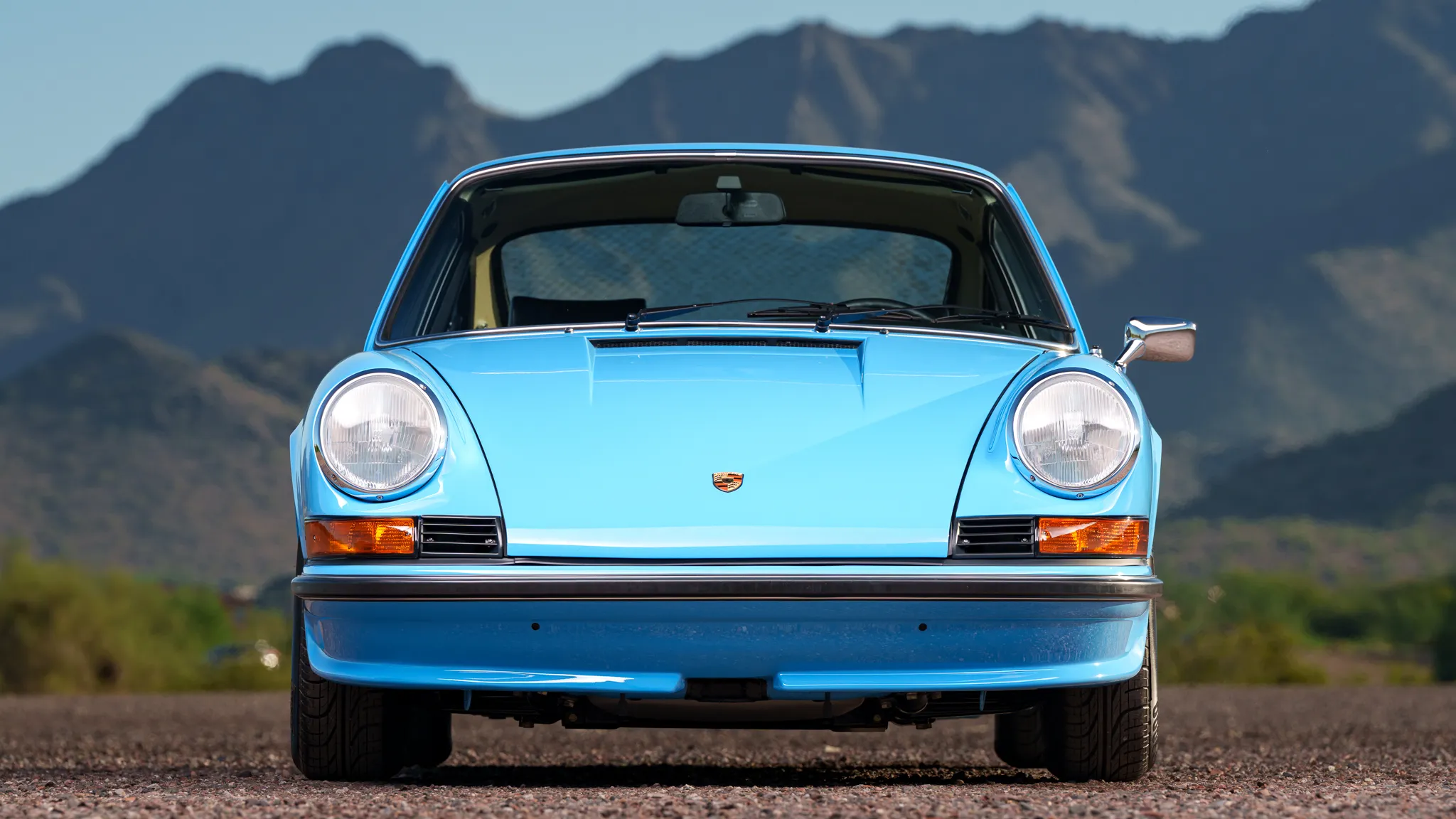1973 Porsche 911E Coupe in Pastel Blue